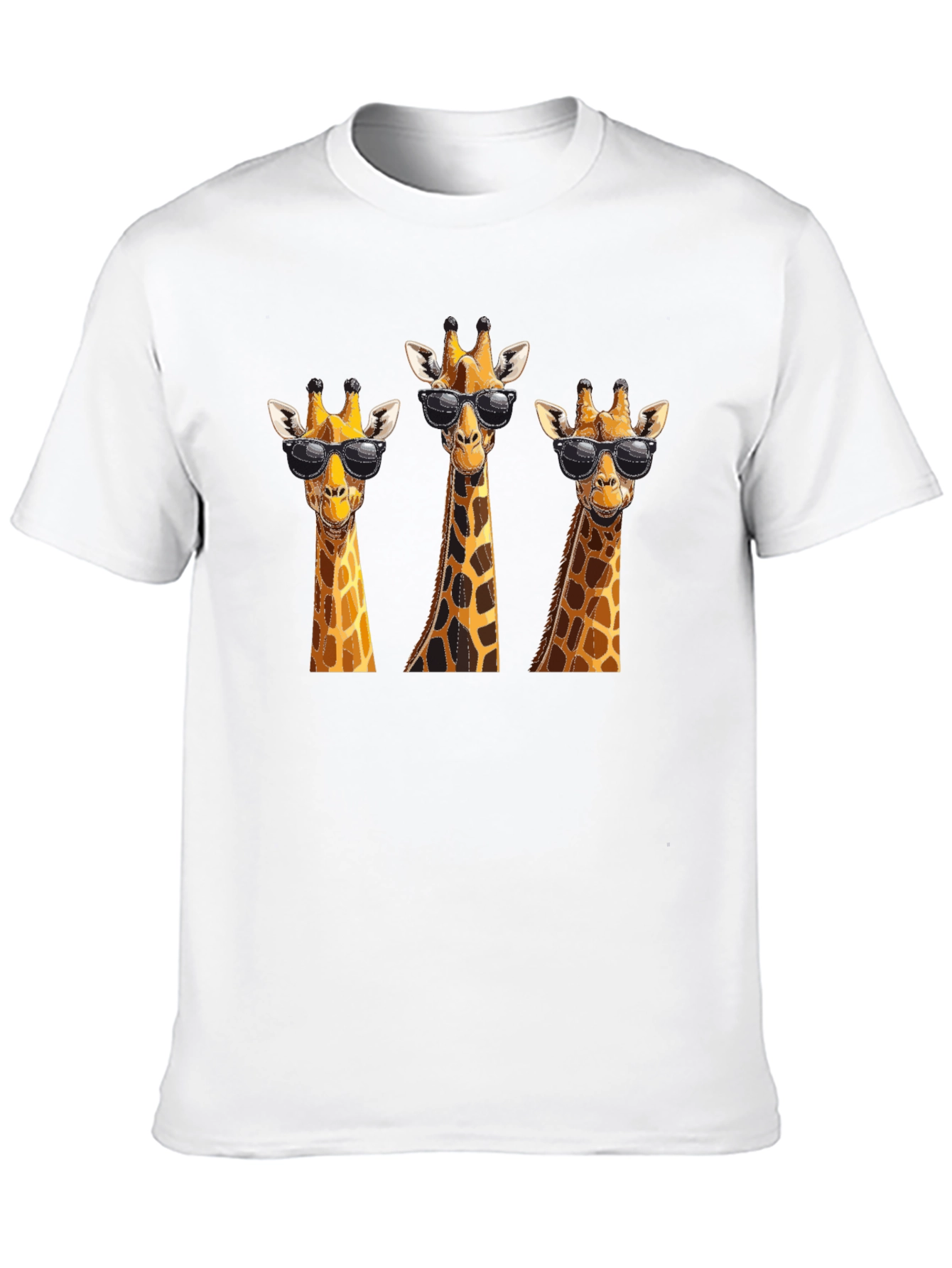 Cool Giraffe T-Shirt - Black Graphic Tee