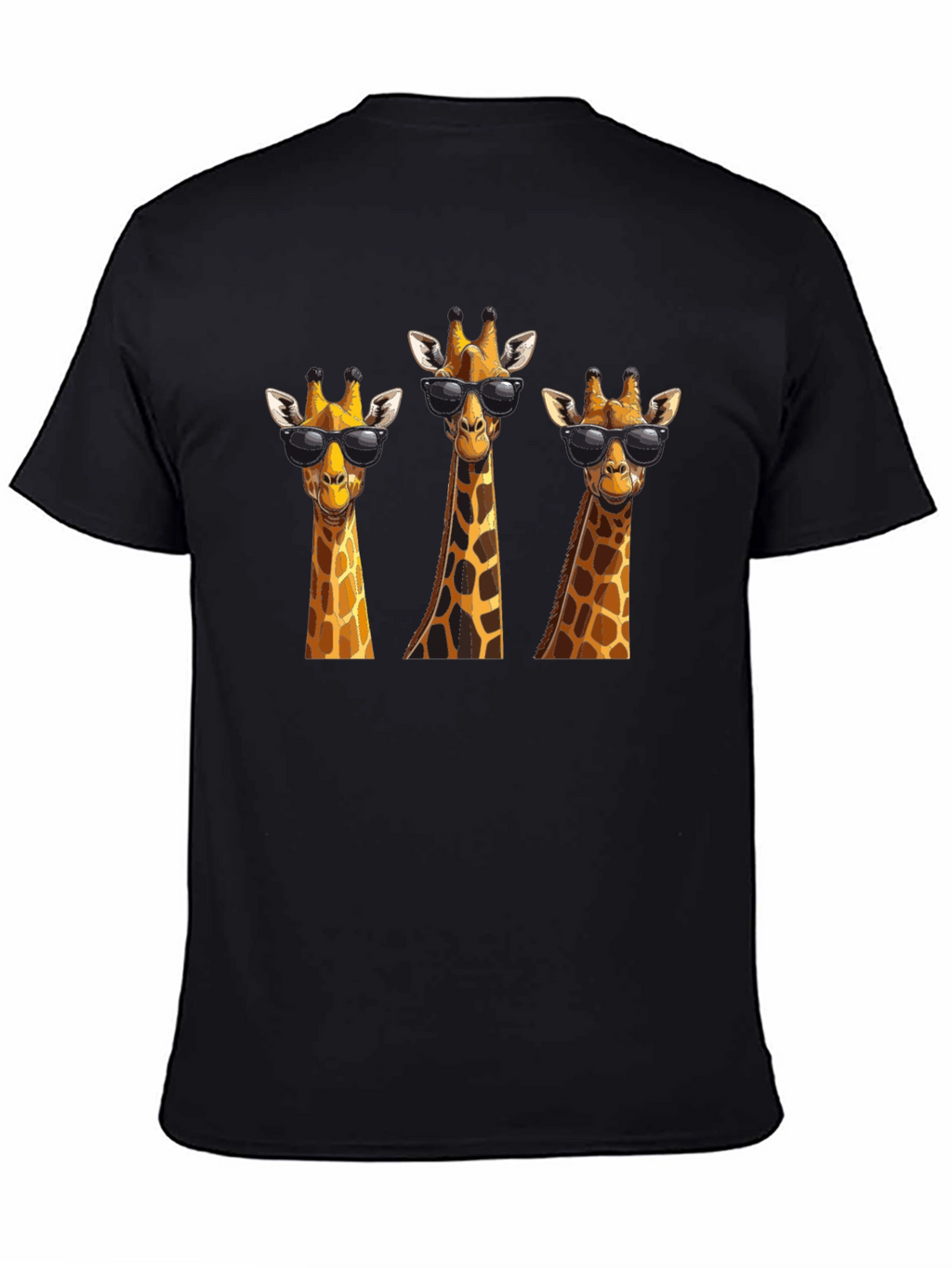 Cool Giraffe T-Shirt - Black Graphic Tee