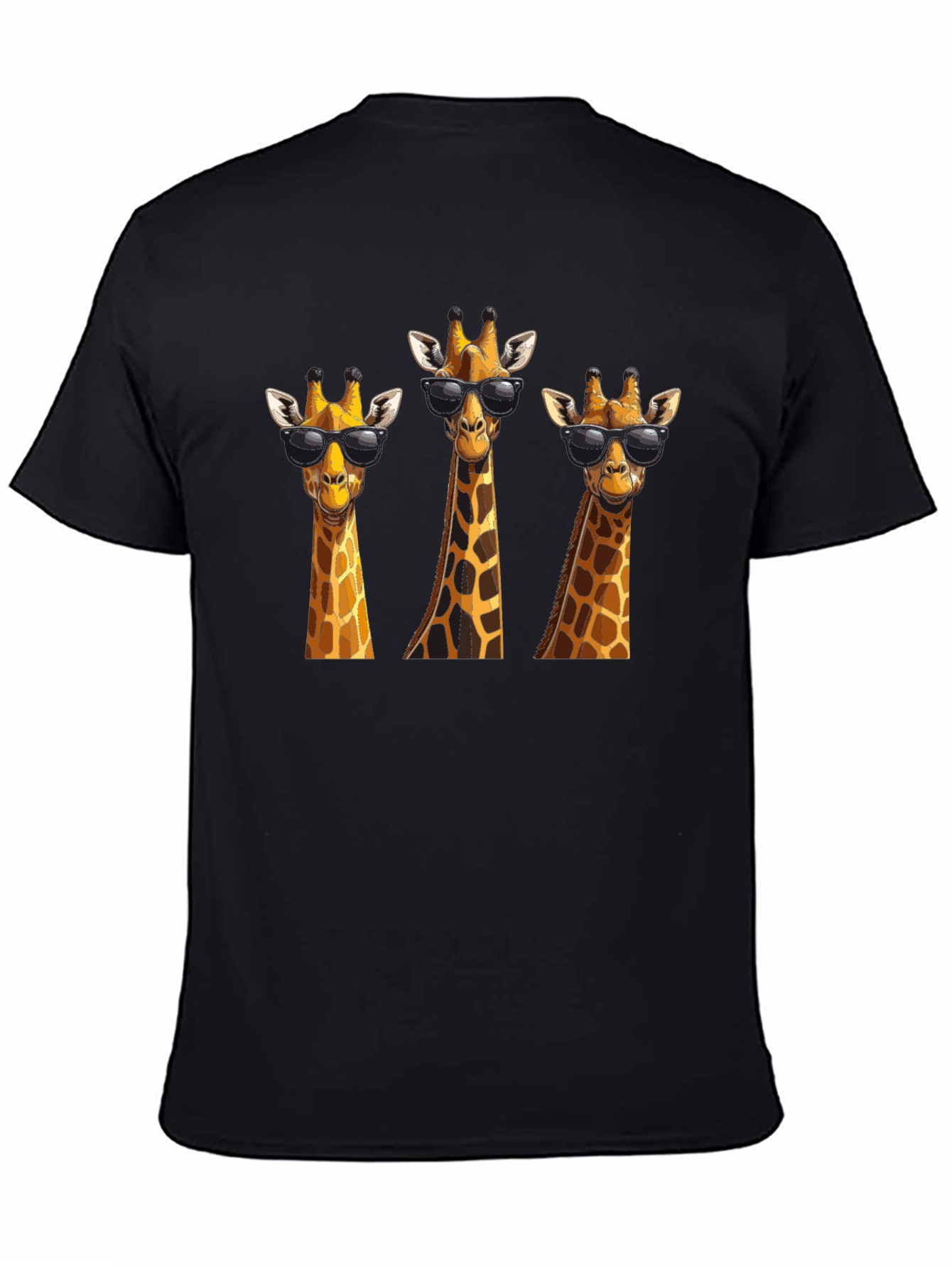 Cool Giraffe T-Shirt - Black Graphic Tee