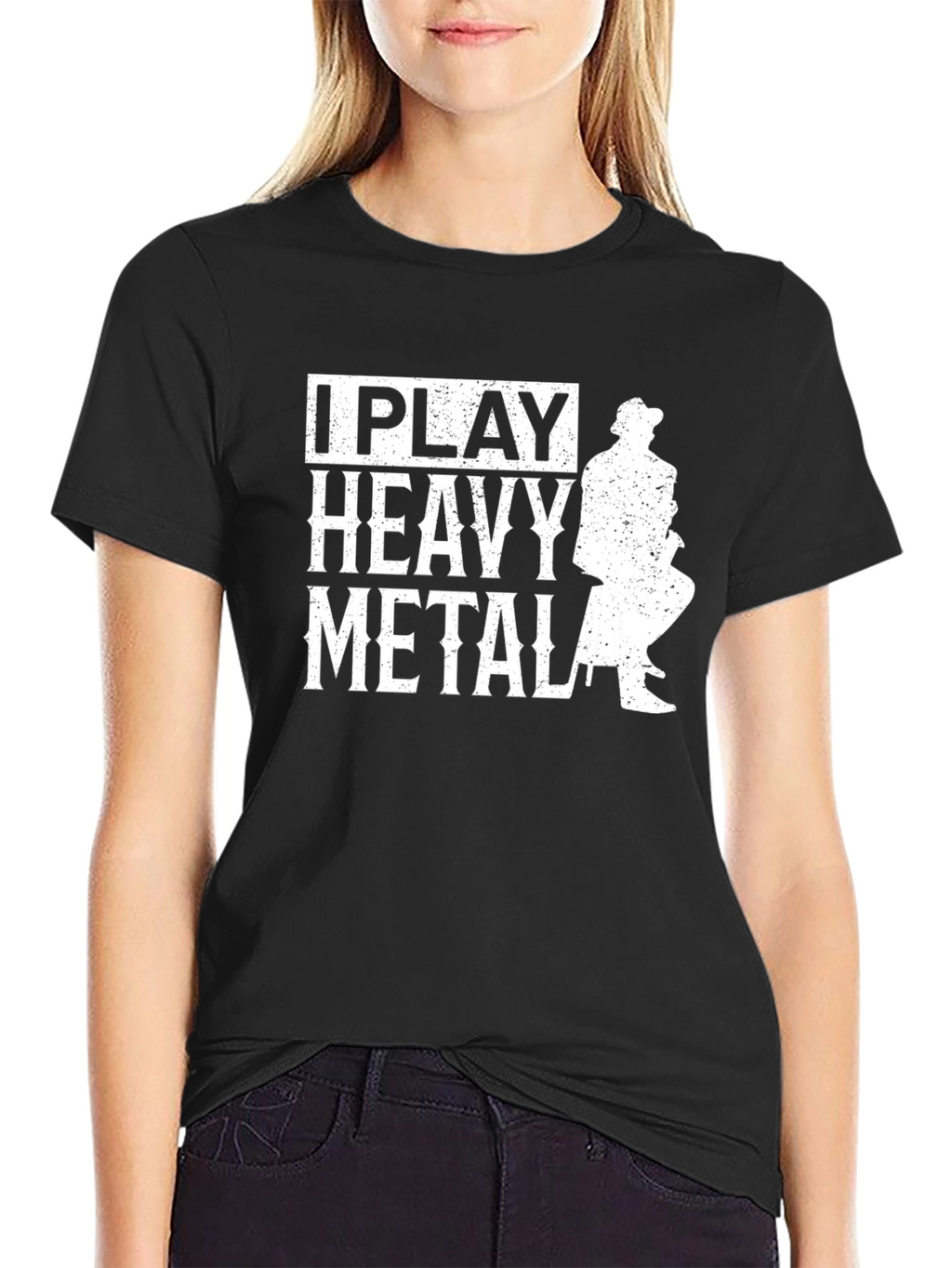I Play Heavy Metal T-Shirt - Funny Music Tee