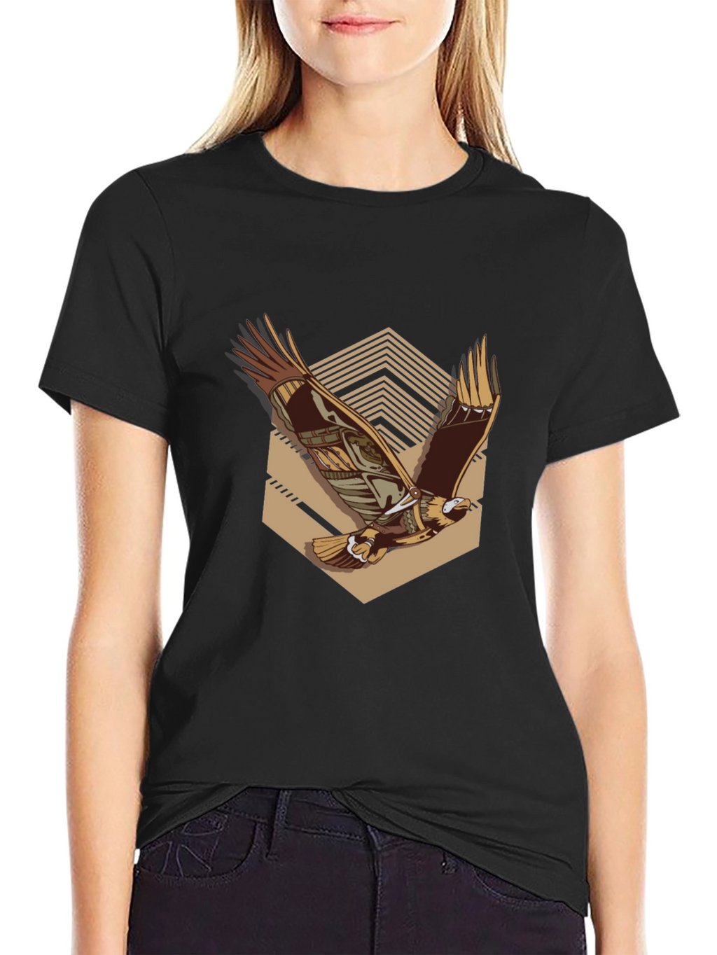 Eagle Graphic Black T-Shirt