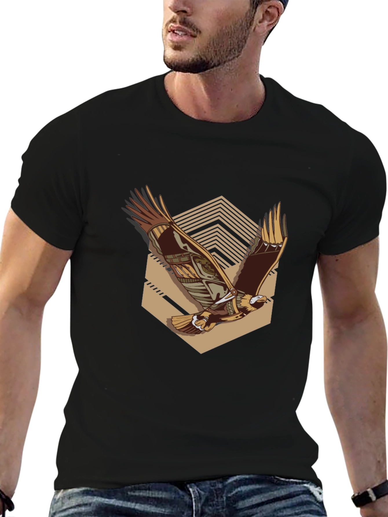 Eagle Graphic Black T-Shirt