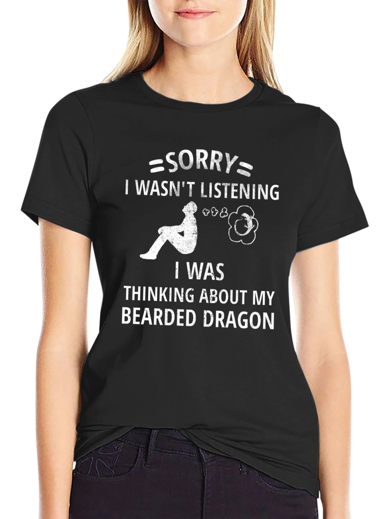 Bearded Dragon Lover T-Shirt - Sorry Not Listening Tee