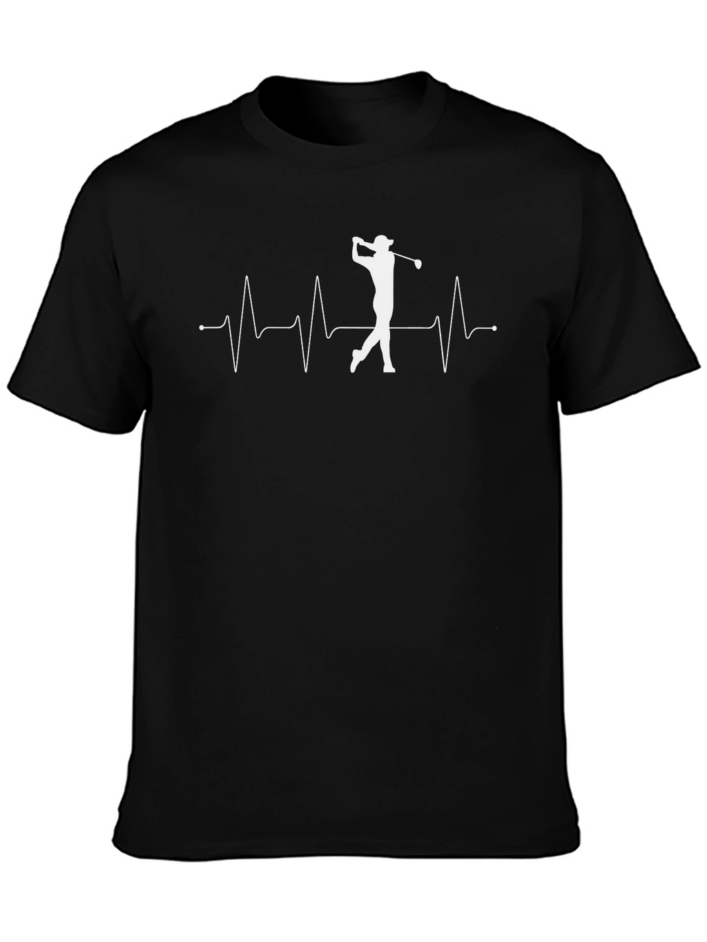 Golf Heartbeat T-Shirt - Golfer Tee