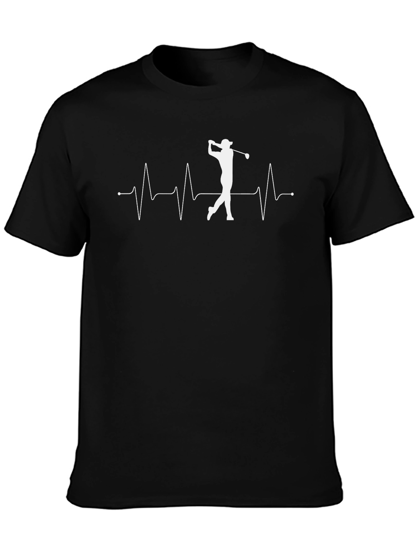 Golf Heartbeat T-Shirt - Golfer Tee