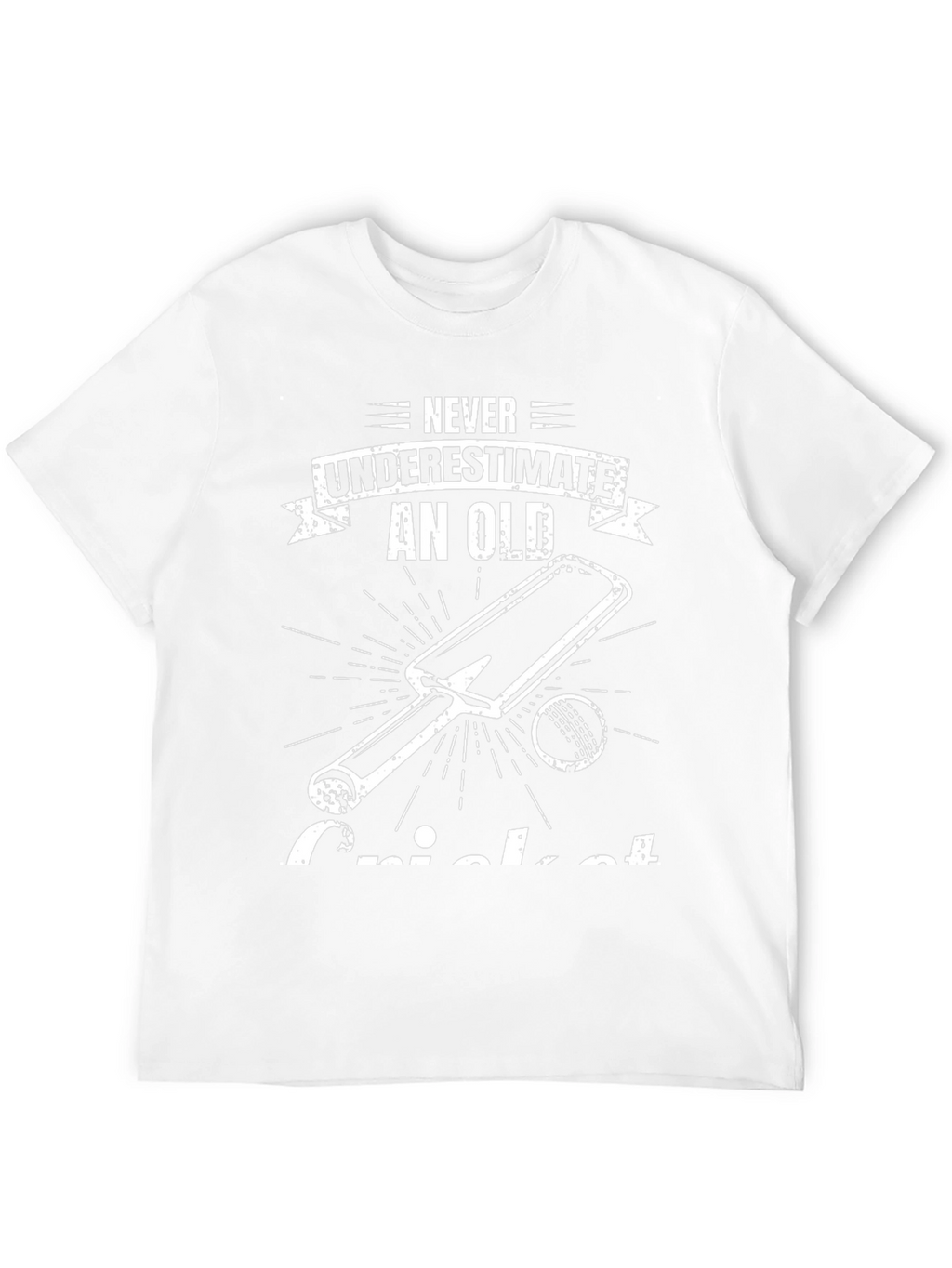 Never Underestimate Old Cricket T-Shirt