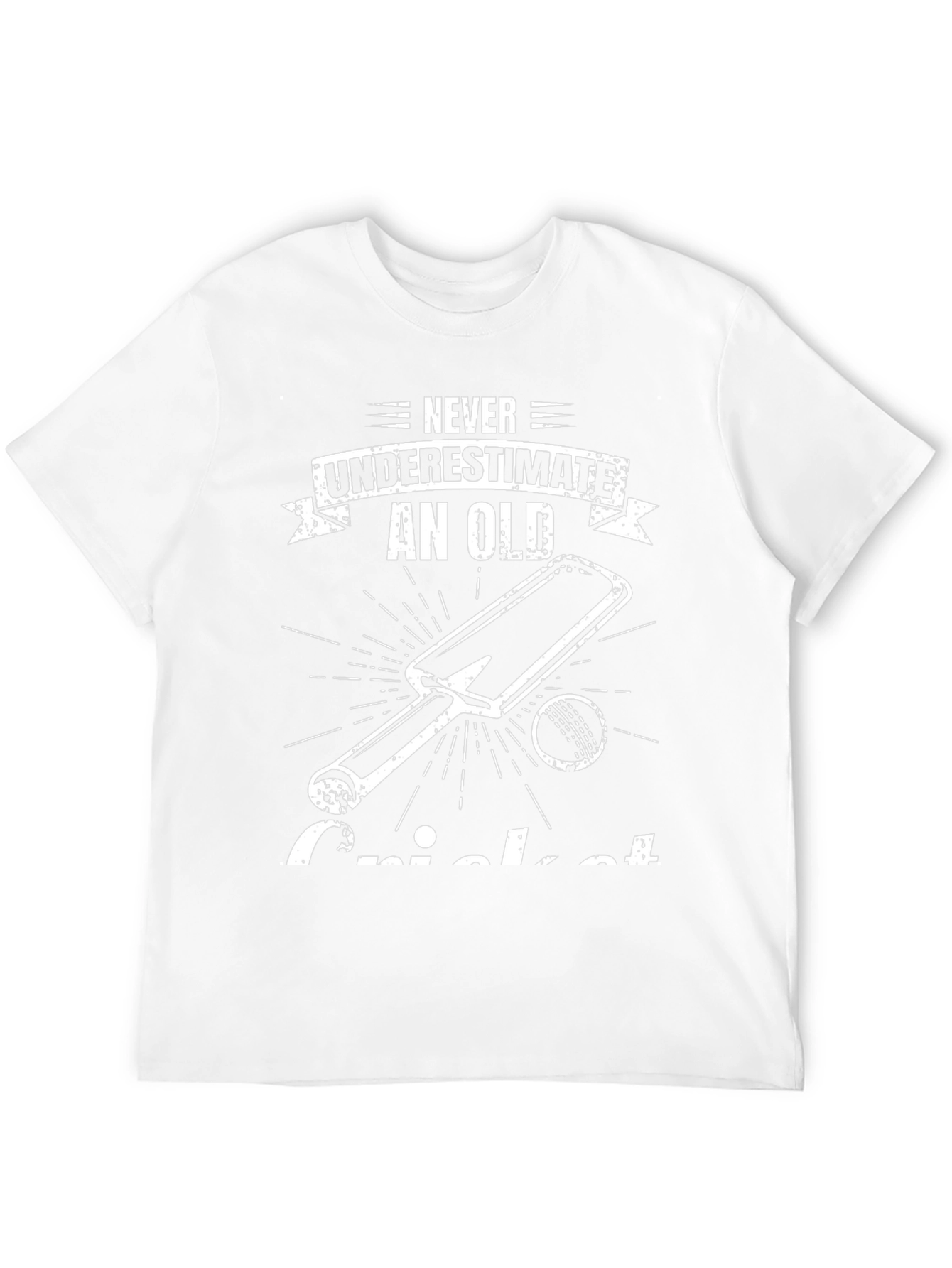 Never Underestimate Old Cricket T-Shirt