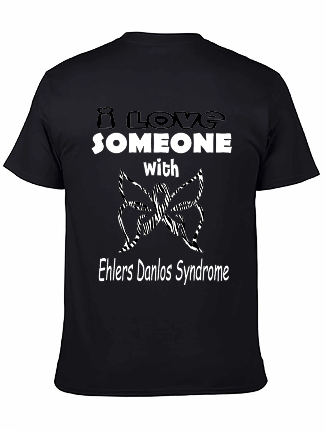 Ehlers Danlos Syndrome Awareness T-Shirt - Butterfly Design