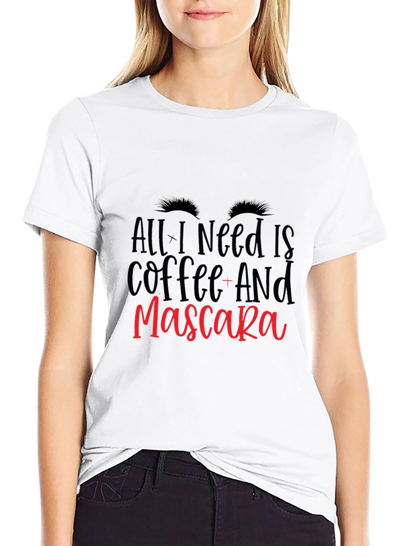 Coffee and Mascara Black T-Shirt