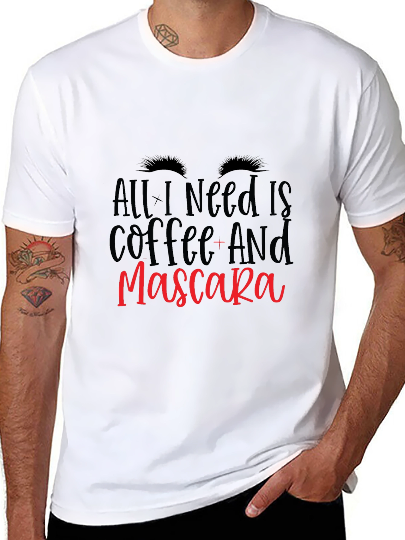 Coffee and Mascara Black T-Shirt
