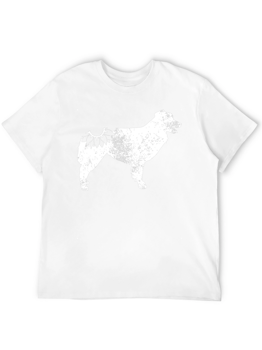 Sunflower Dog Silhouette T-Shirt – Rustic Dog Lover Tee