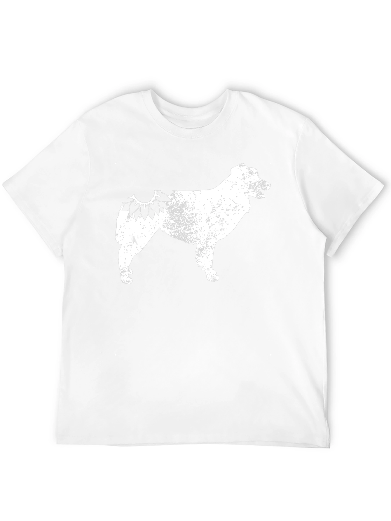 Sunflower Dog Silhouette T-Shirt – Rustic Dog Lover Tee