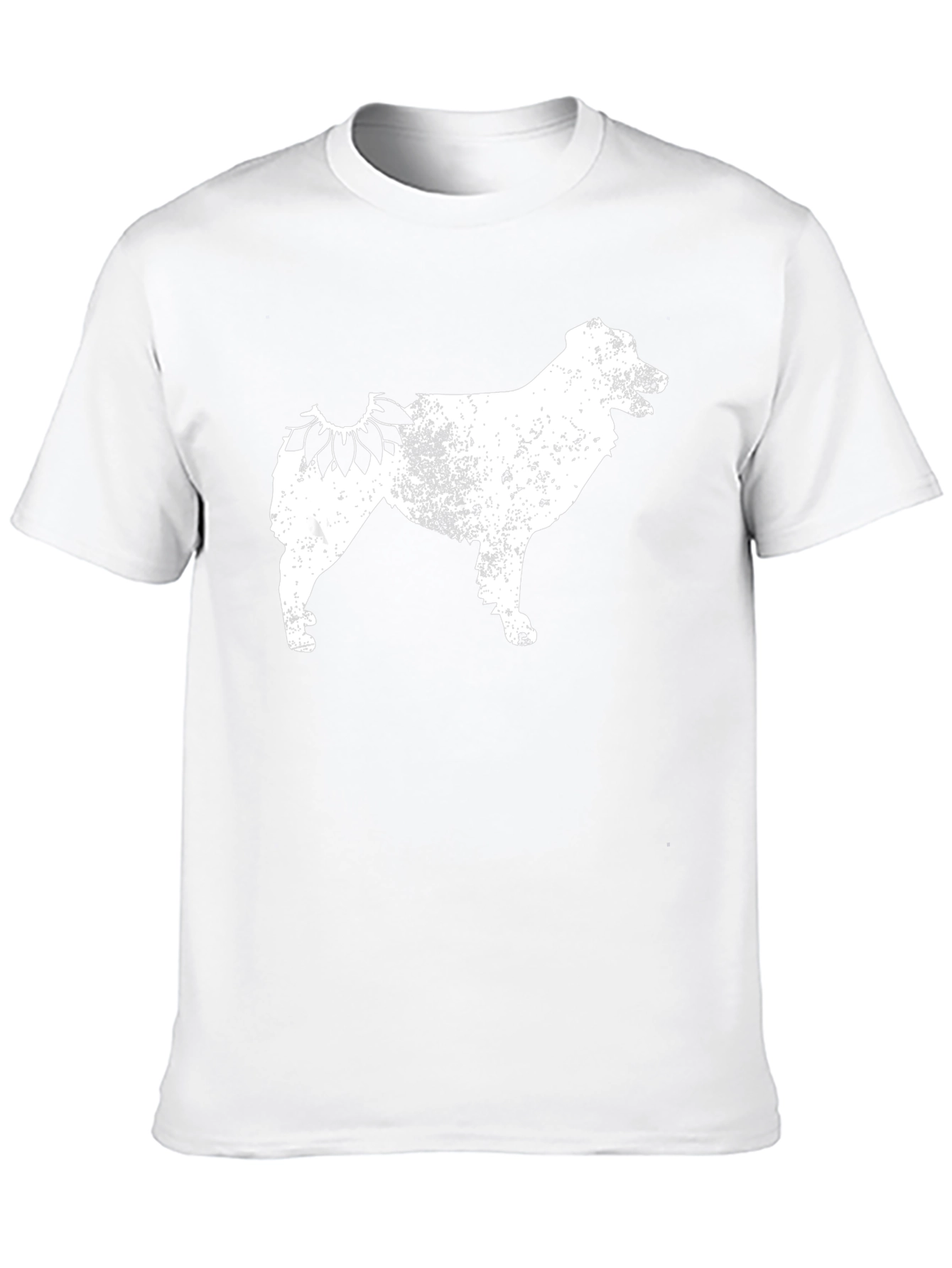 Sunflower Dog Silhouette T-Shirt – Rustic Dog Lover Tee