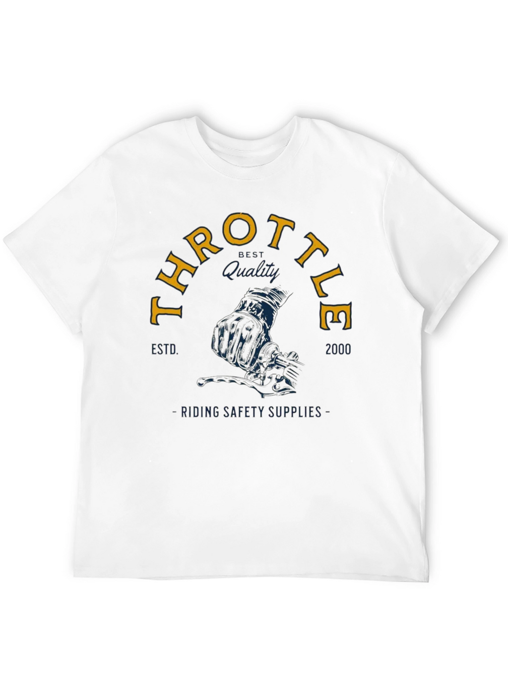 Throttle Rider Graphic Tee - Black Cotton