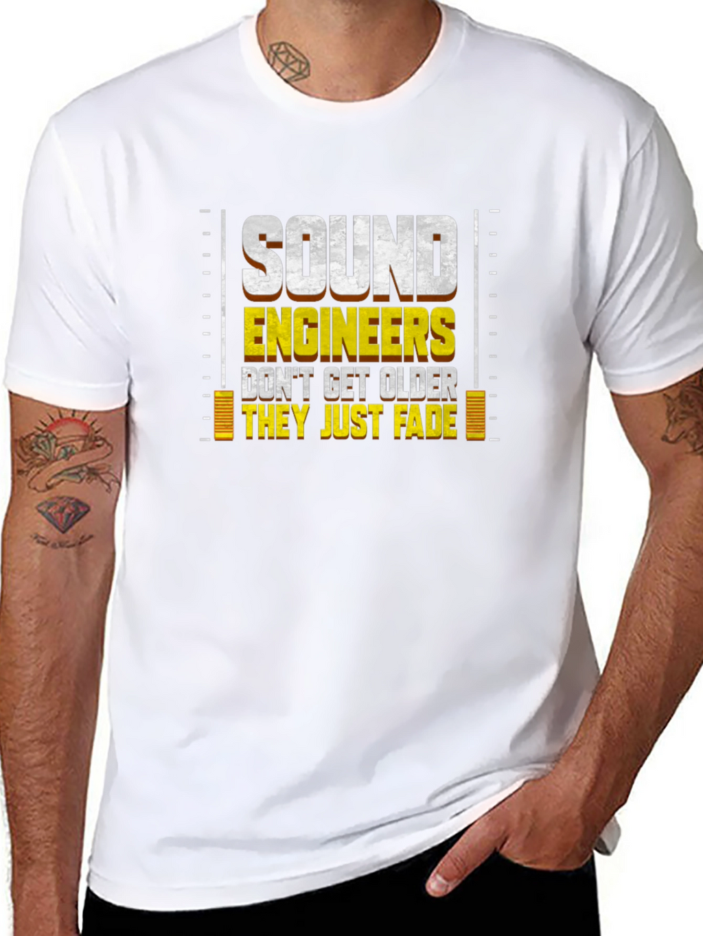 Sound Engineer Fade T-Shirt - Funny Audio Gift