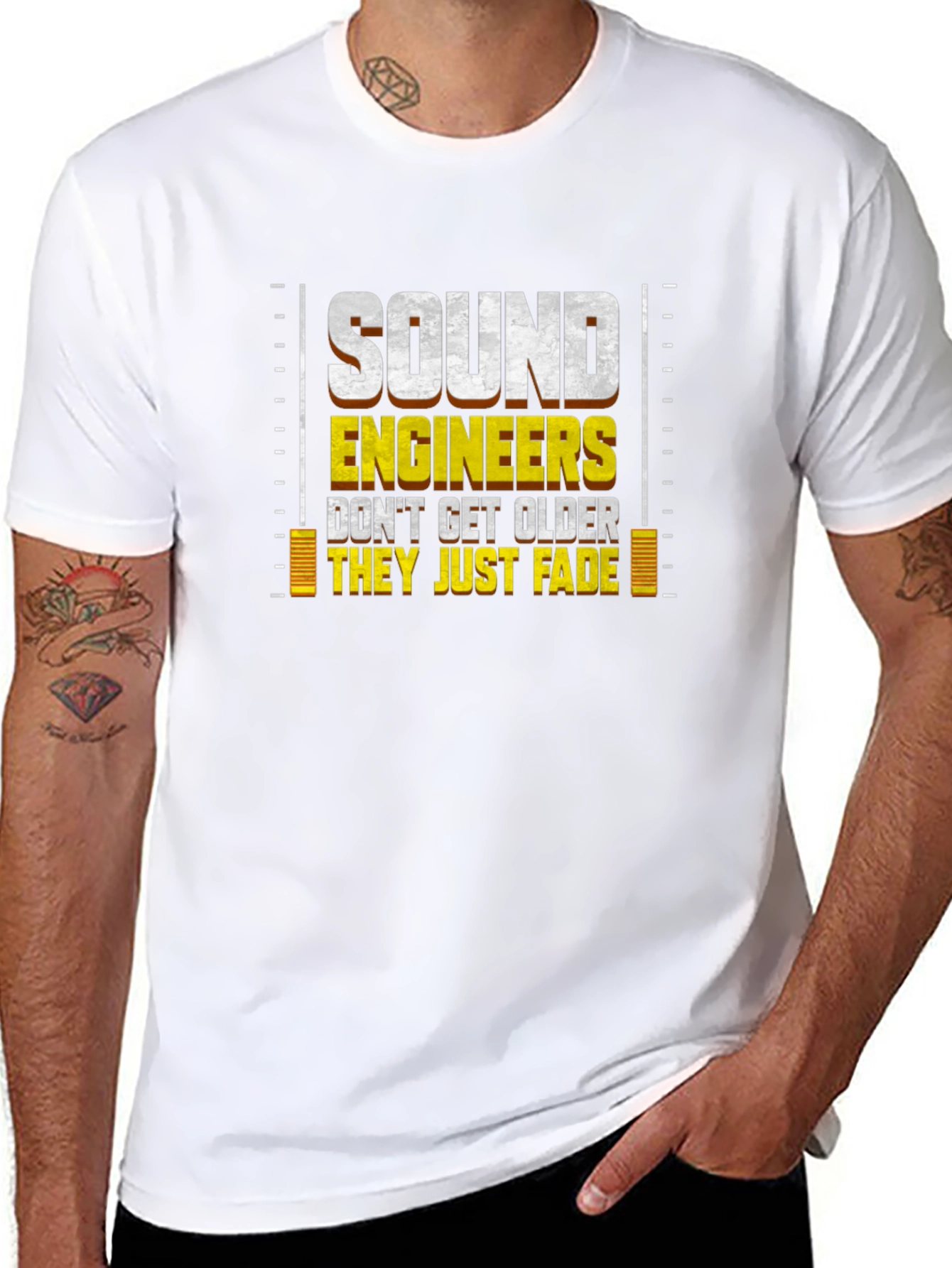 Sound Engineer Fade T-Shirt - Funny Audio Gift