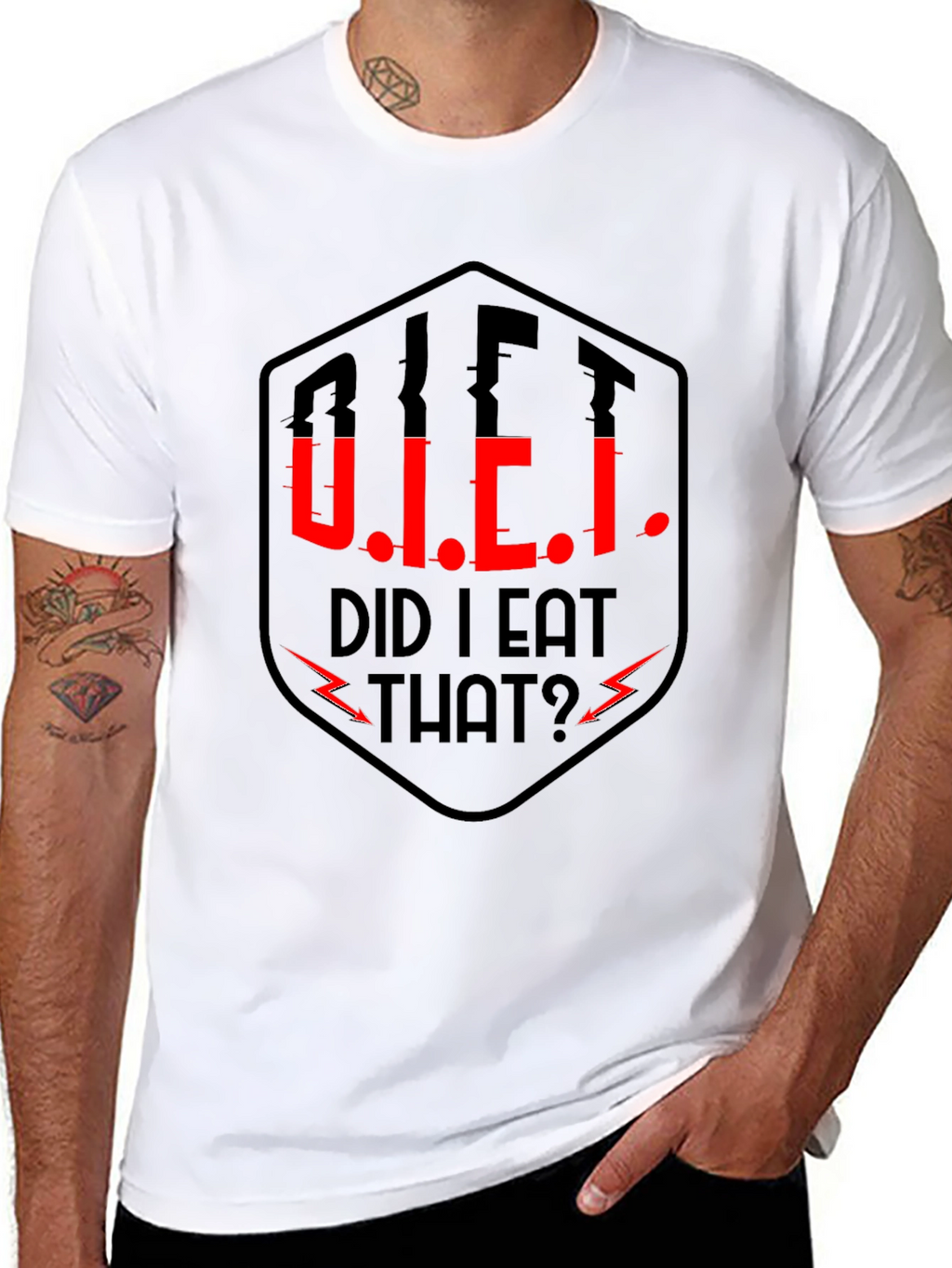 Funny Diet D.I.E.T. Graphic T-Shirt