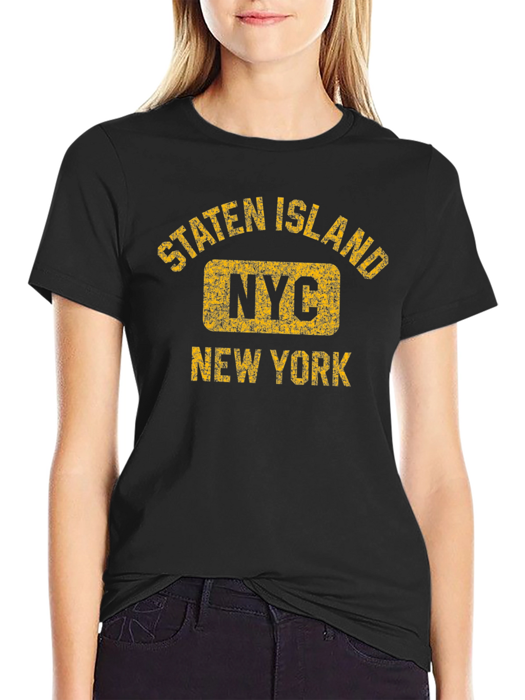 Staten Island NYC Black T-Shirt