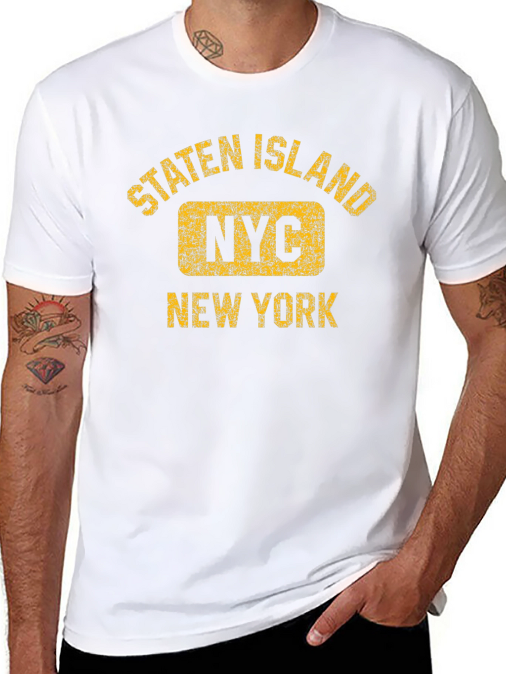 Staten Island NYC Black T-Shirt
