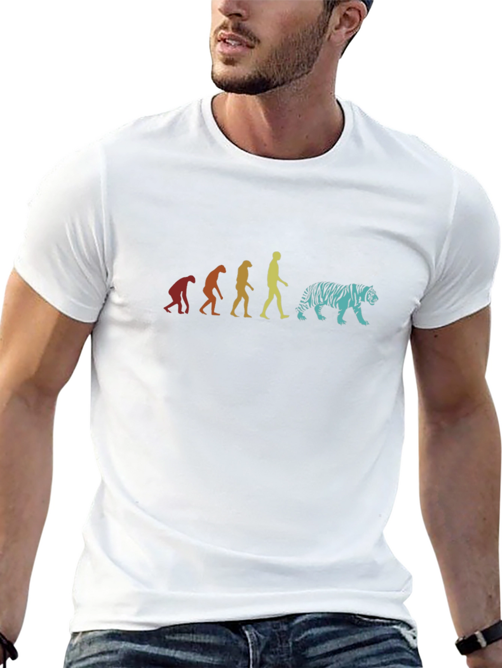 Evolution Tiger Graphic Tee