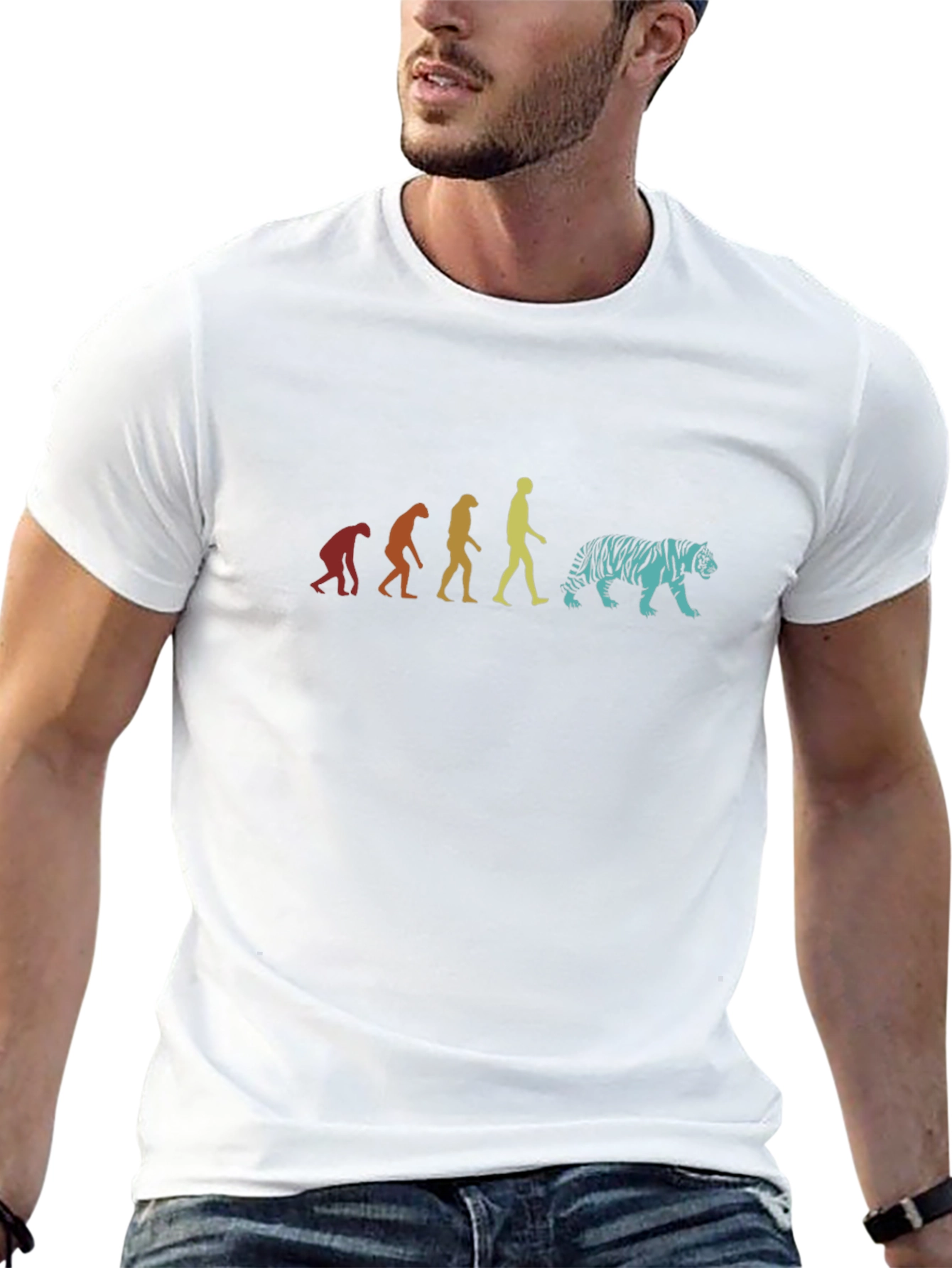 Evolution Tiger Graphic Tee
