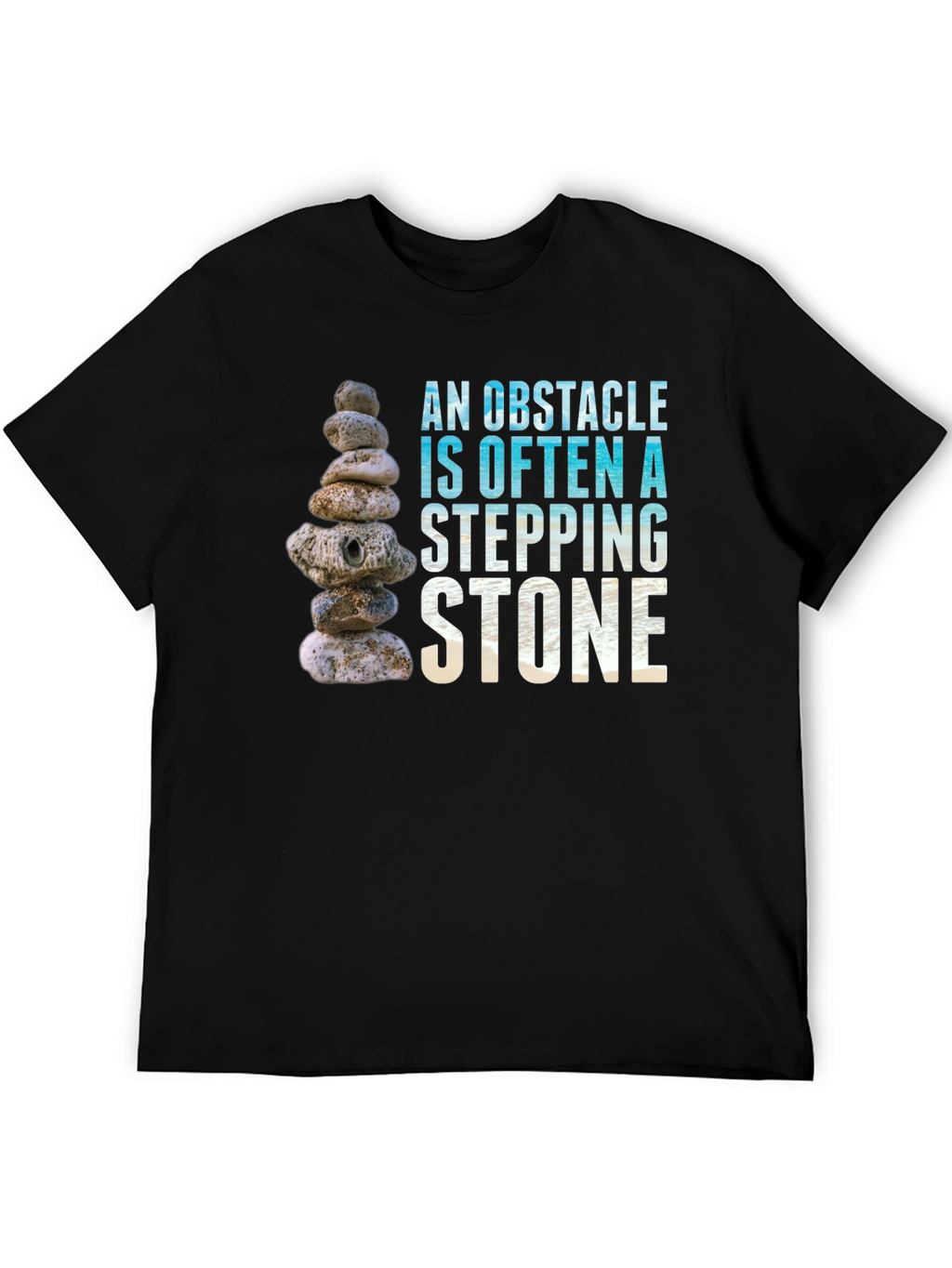 Obstacle Stepping Stone Graphic T-Shirt