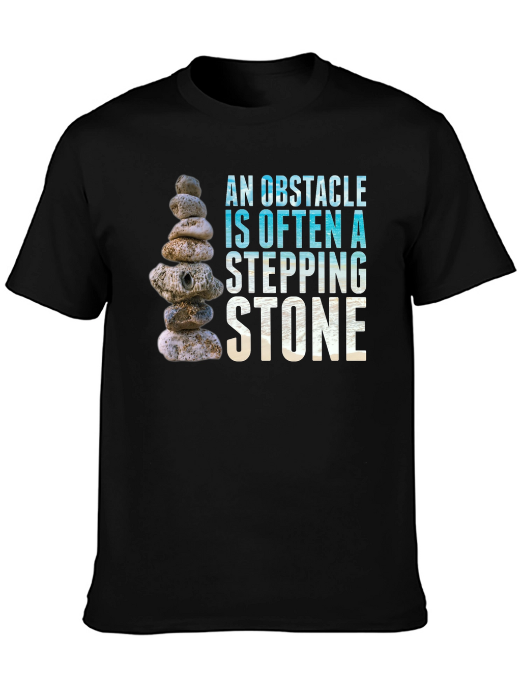 Obstacle Stepping Stone Graphic T-Shirt