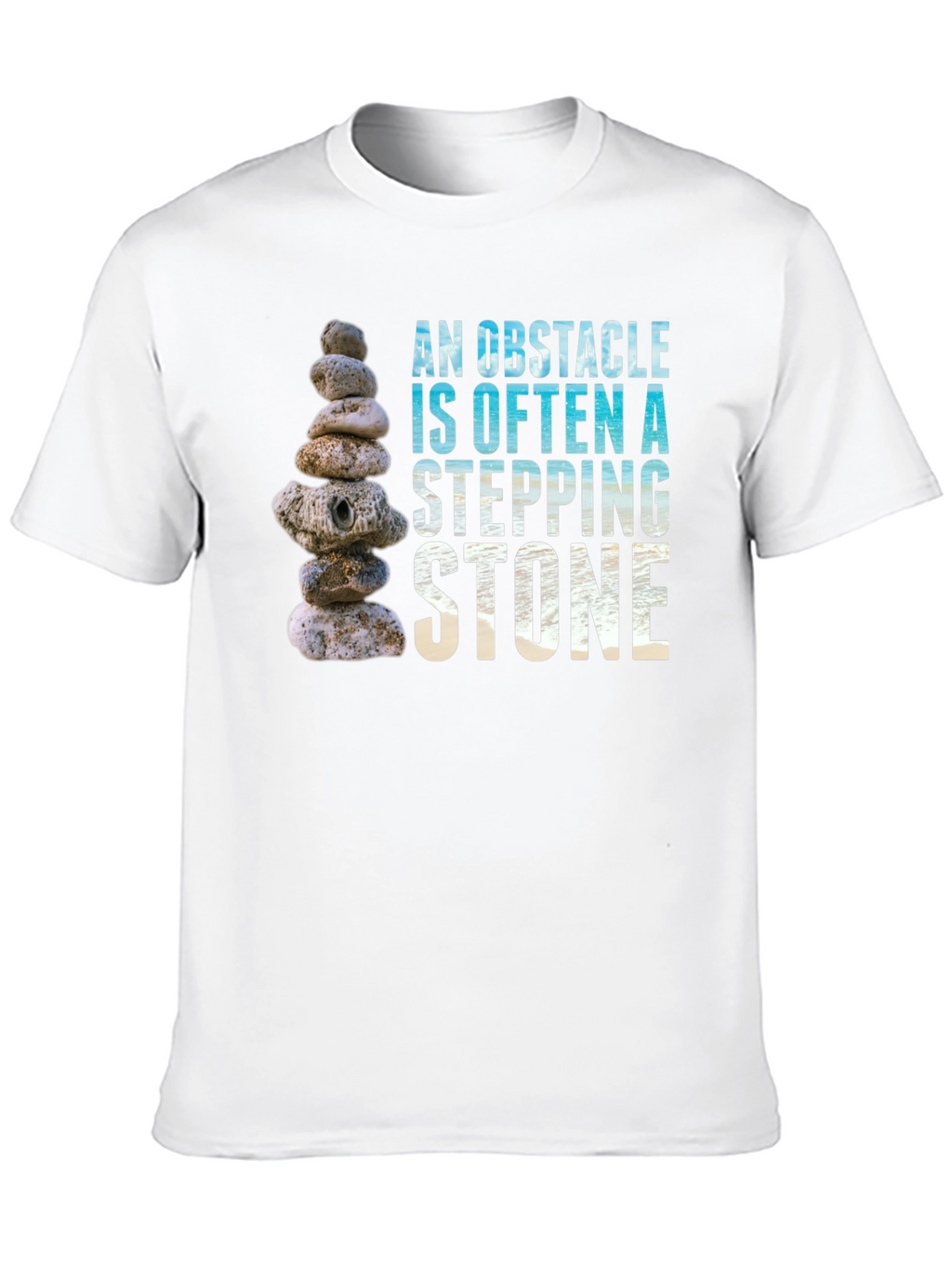 Obstacle Stepping Stone Graphic T-Shirt