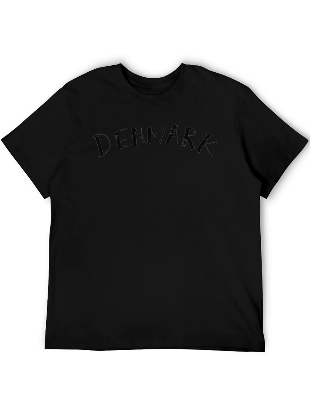 Denmark Graphic T-Shirt - Black Casual Tee