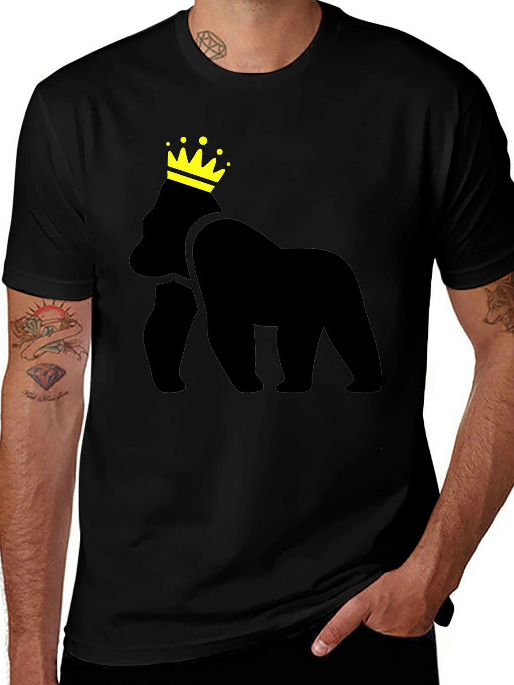 King Gorilla Black T-Shirt
