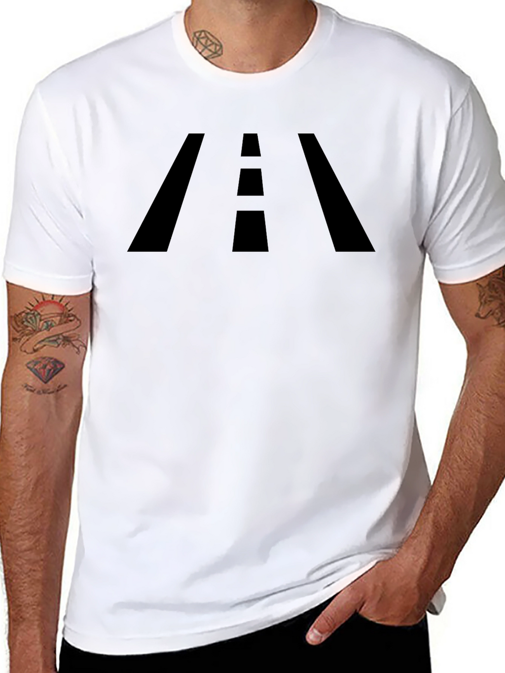 Road Ahead Graphic Tee - Black