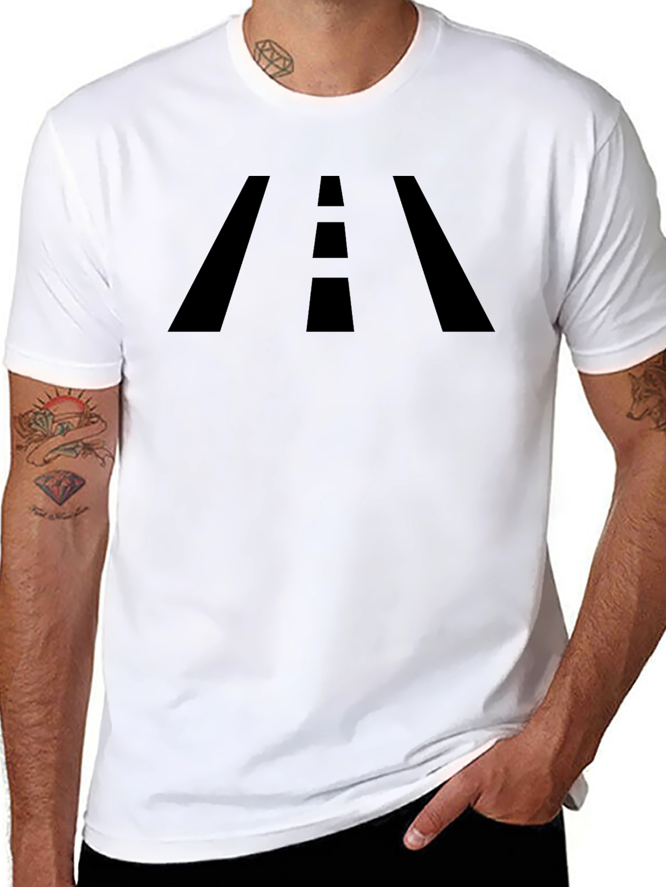 Road Ahead Graphic Tee - Black