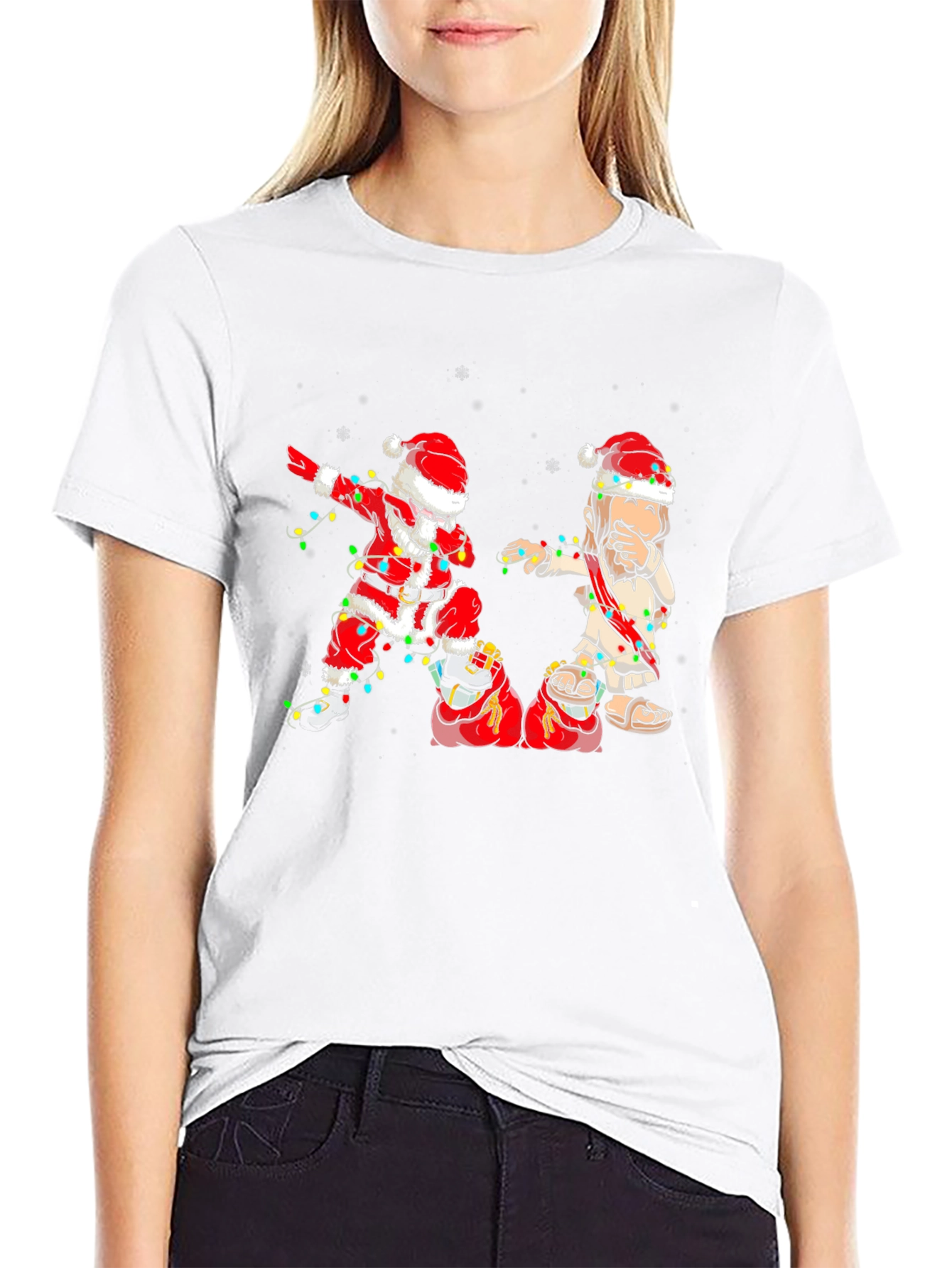 Dabbing Santa Jesus Christmas T-Shirt