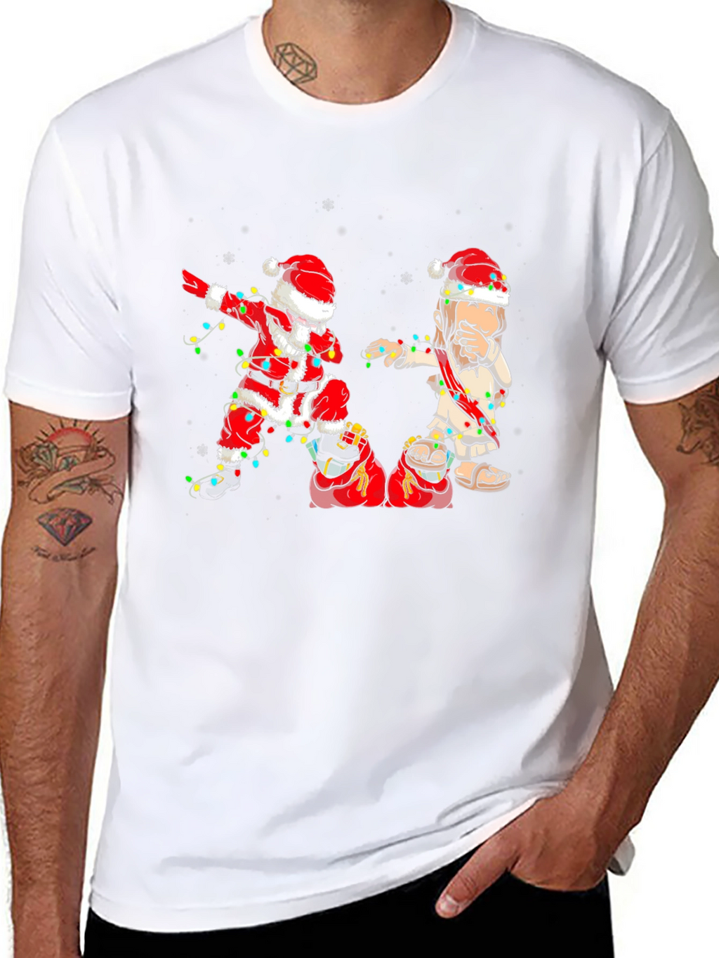 Dabbing Santa Jesus Christmas T-Shirt