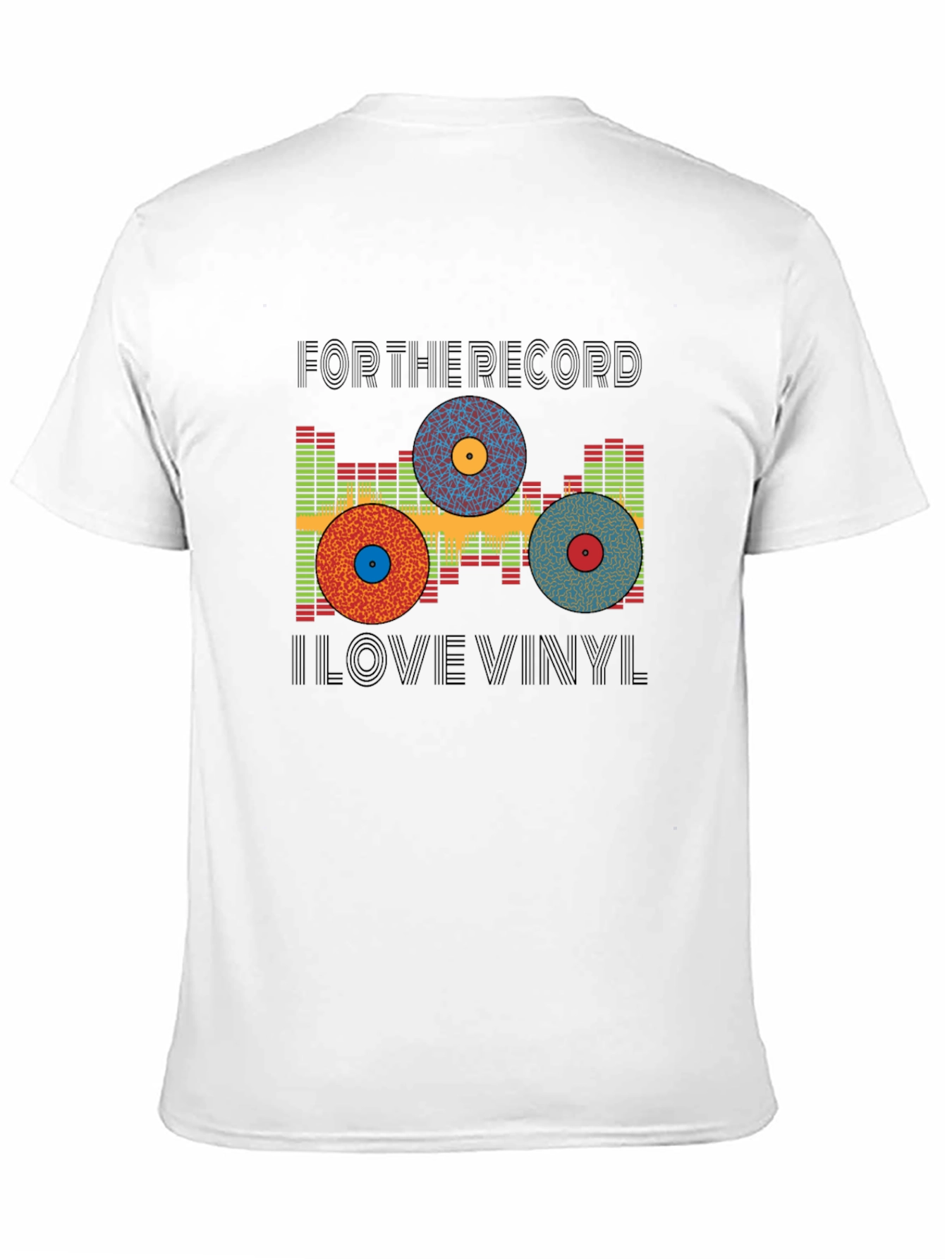 For the Record I Love Vinyl Graphic Tee