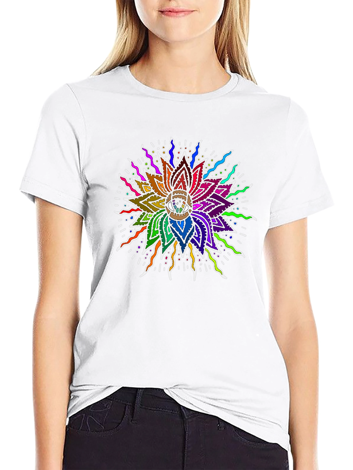 Vibrant Mandala Graphic Tee