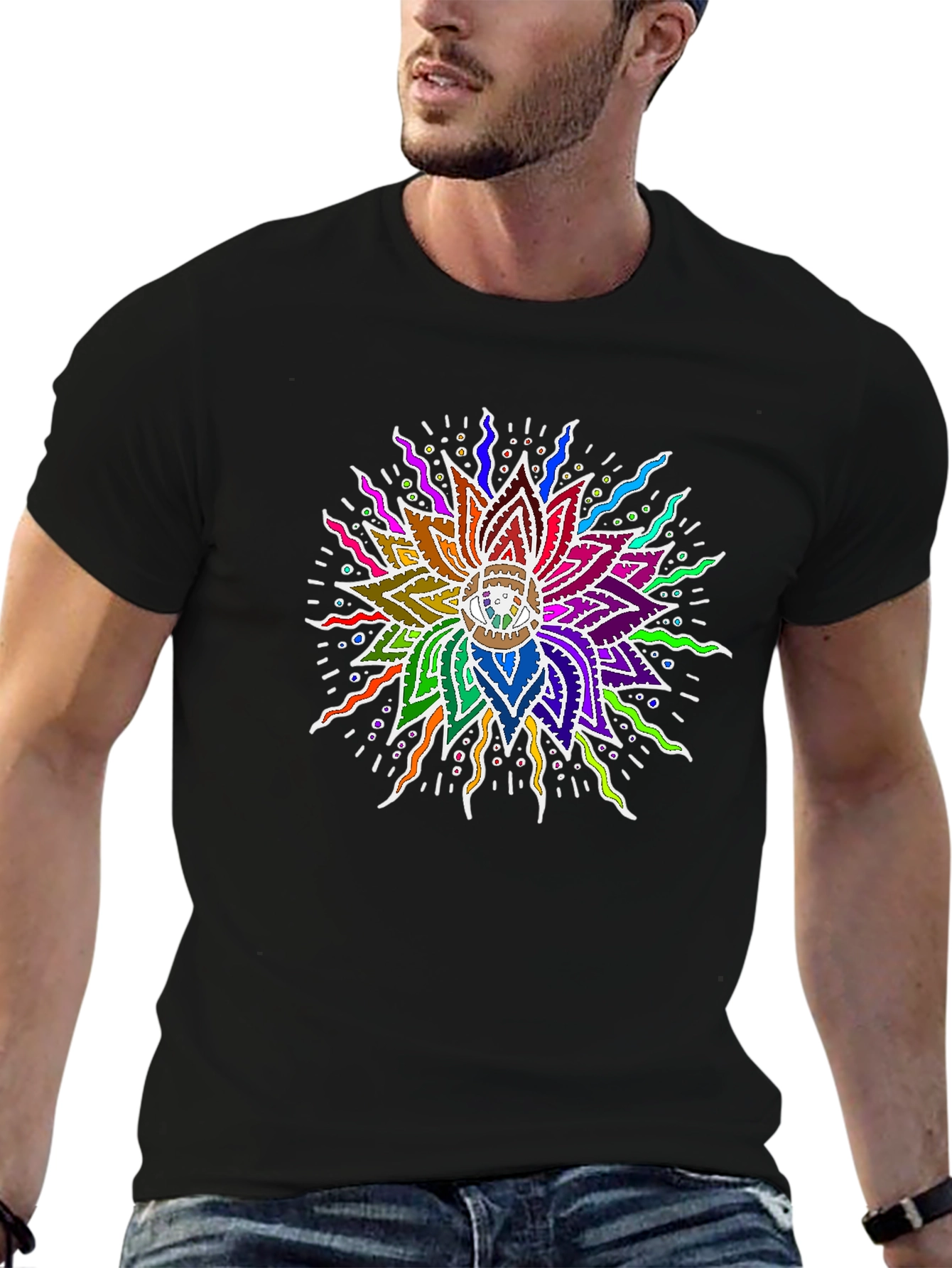 Vibrant Mandala Graphic Tee