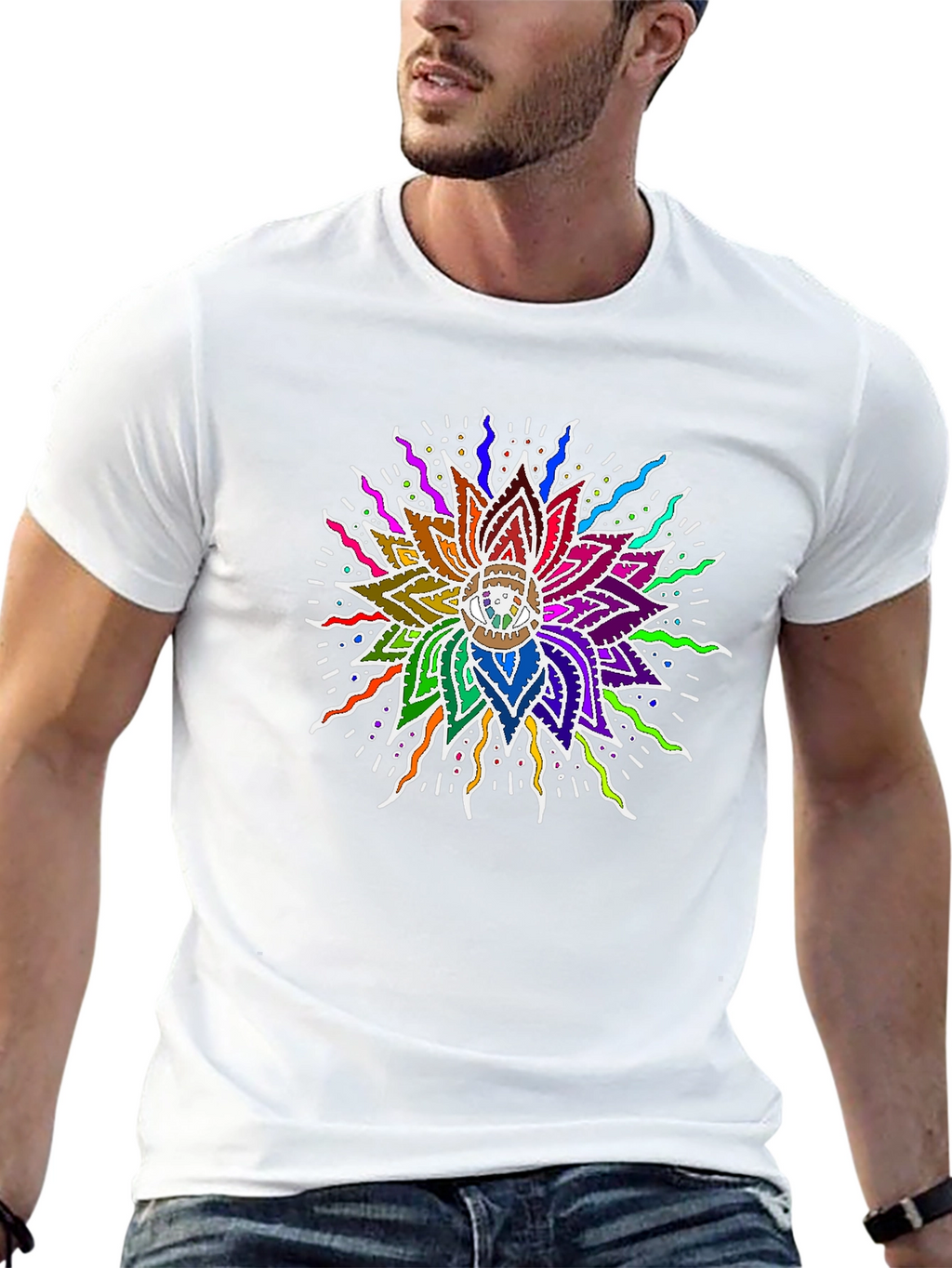 Vibrant Mandala Graphic Tee
