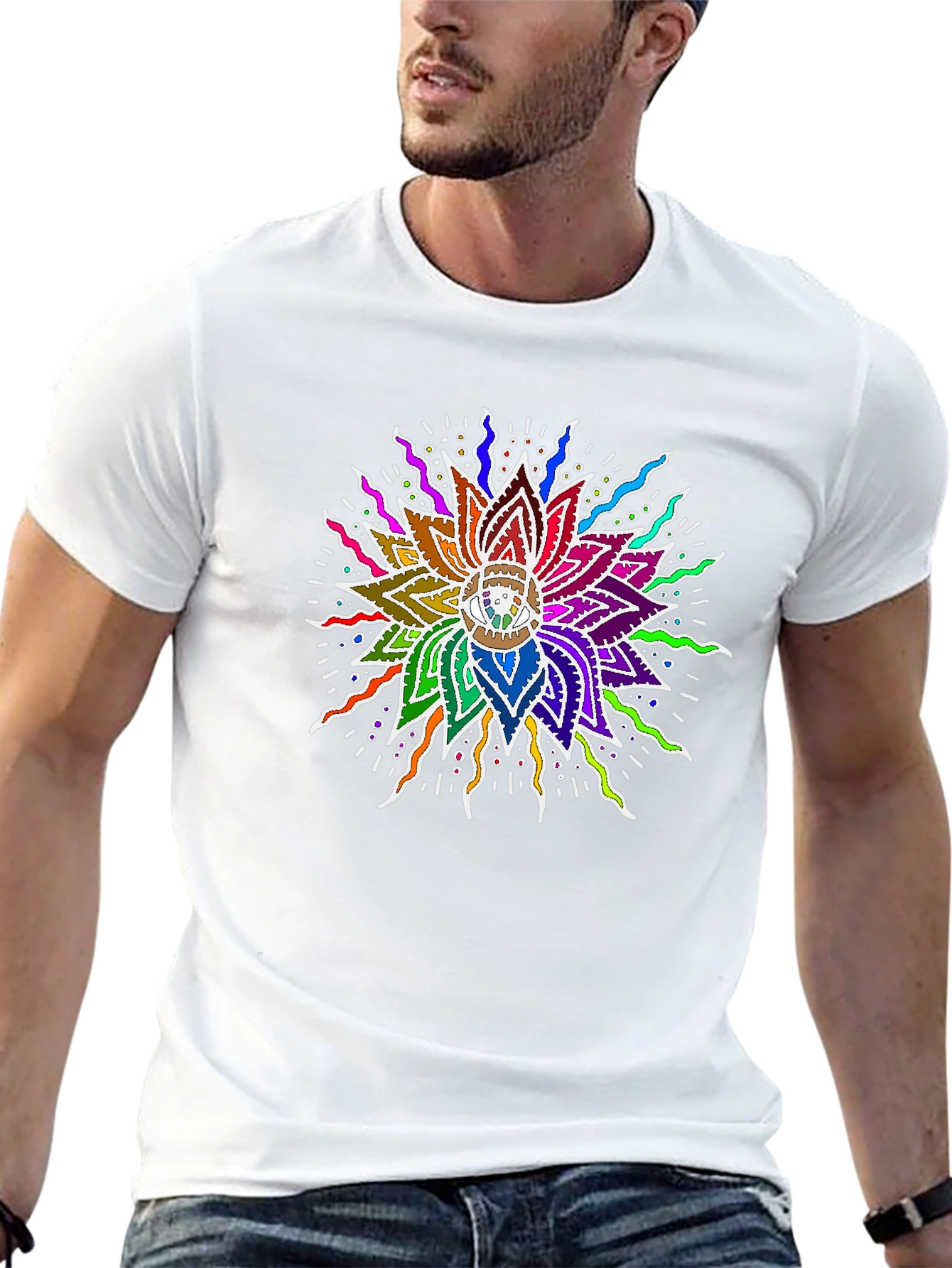 Vibrant Mandala Graphic Tee