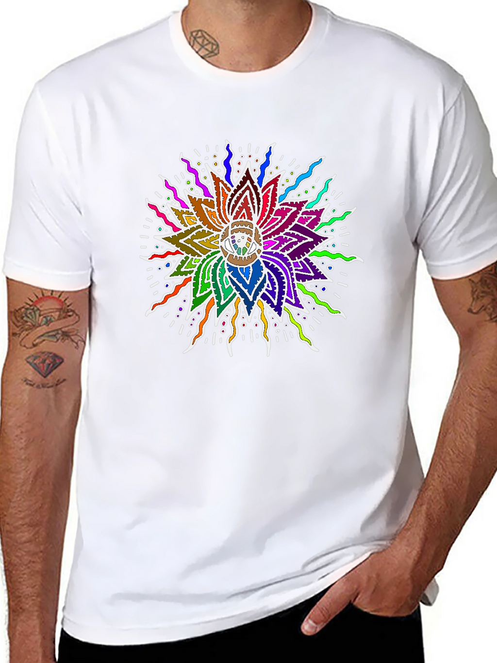 Vibrant Mandala Graphic Tee