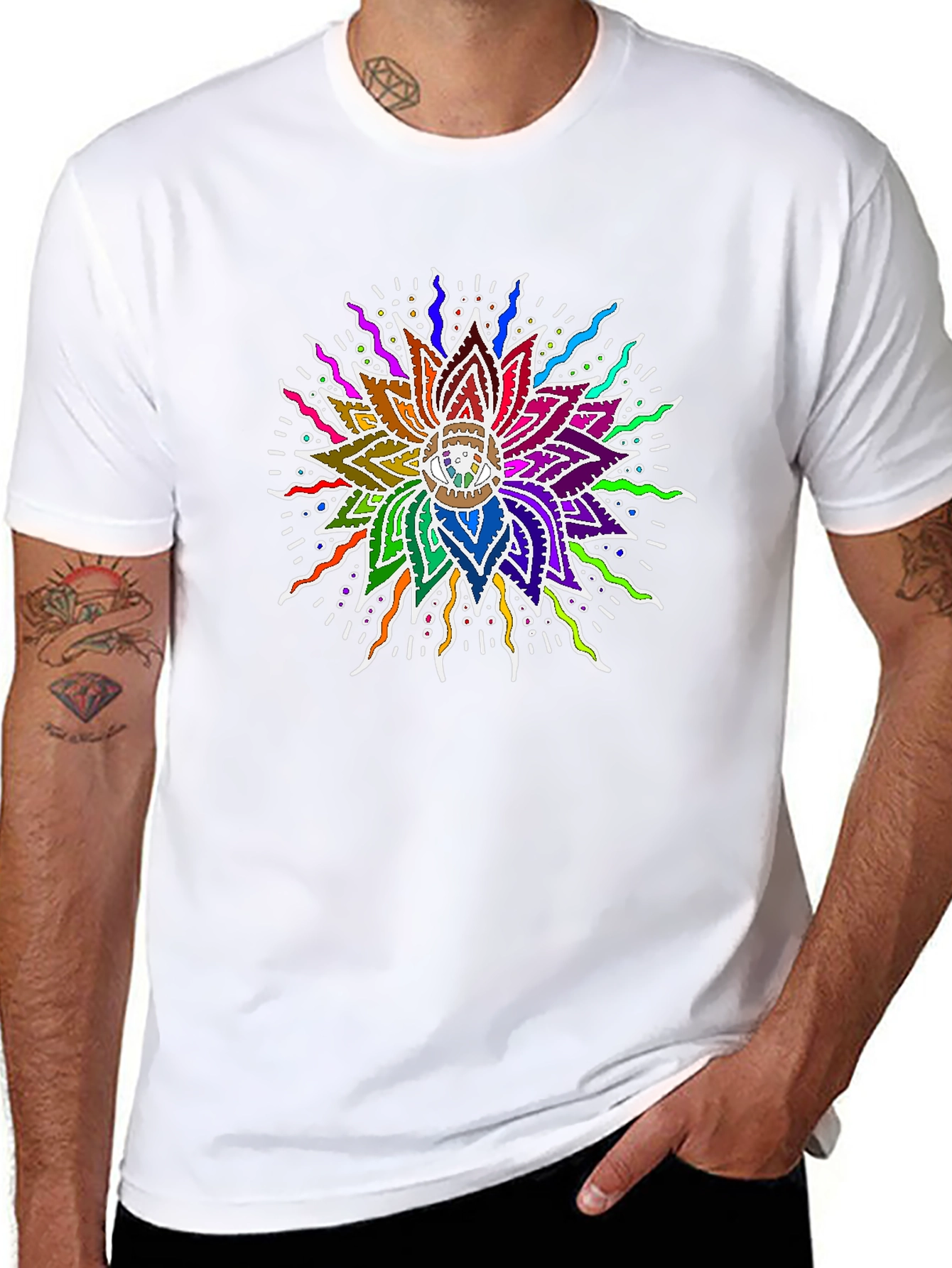 Vibrant Mandala Graphic Tee