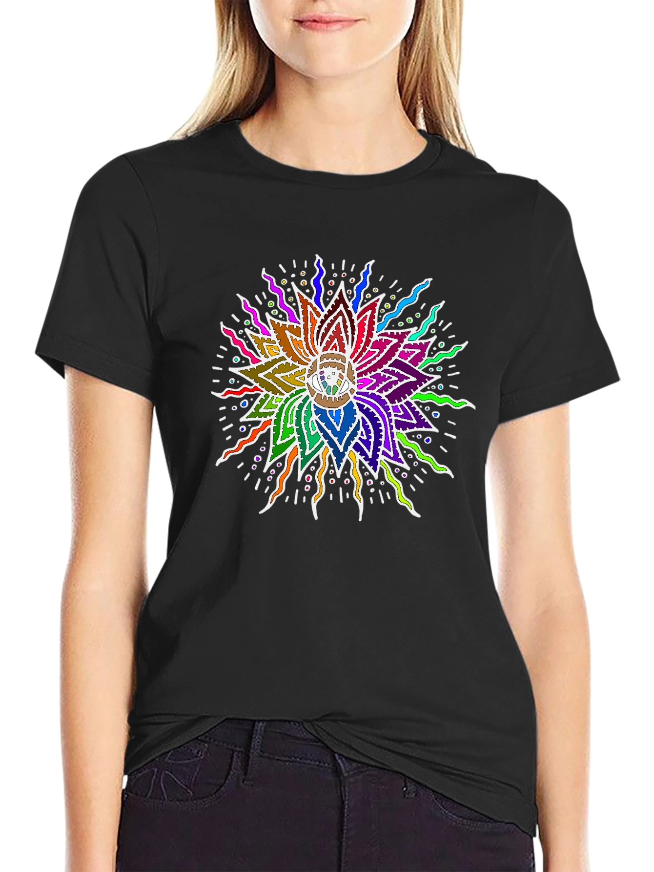 Vibrant Mandala Graphic Tee