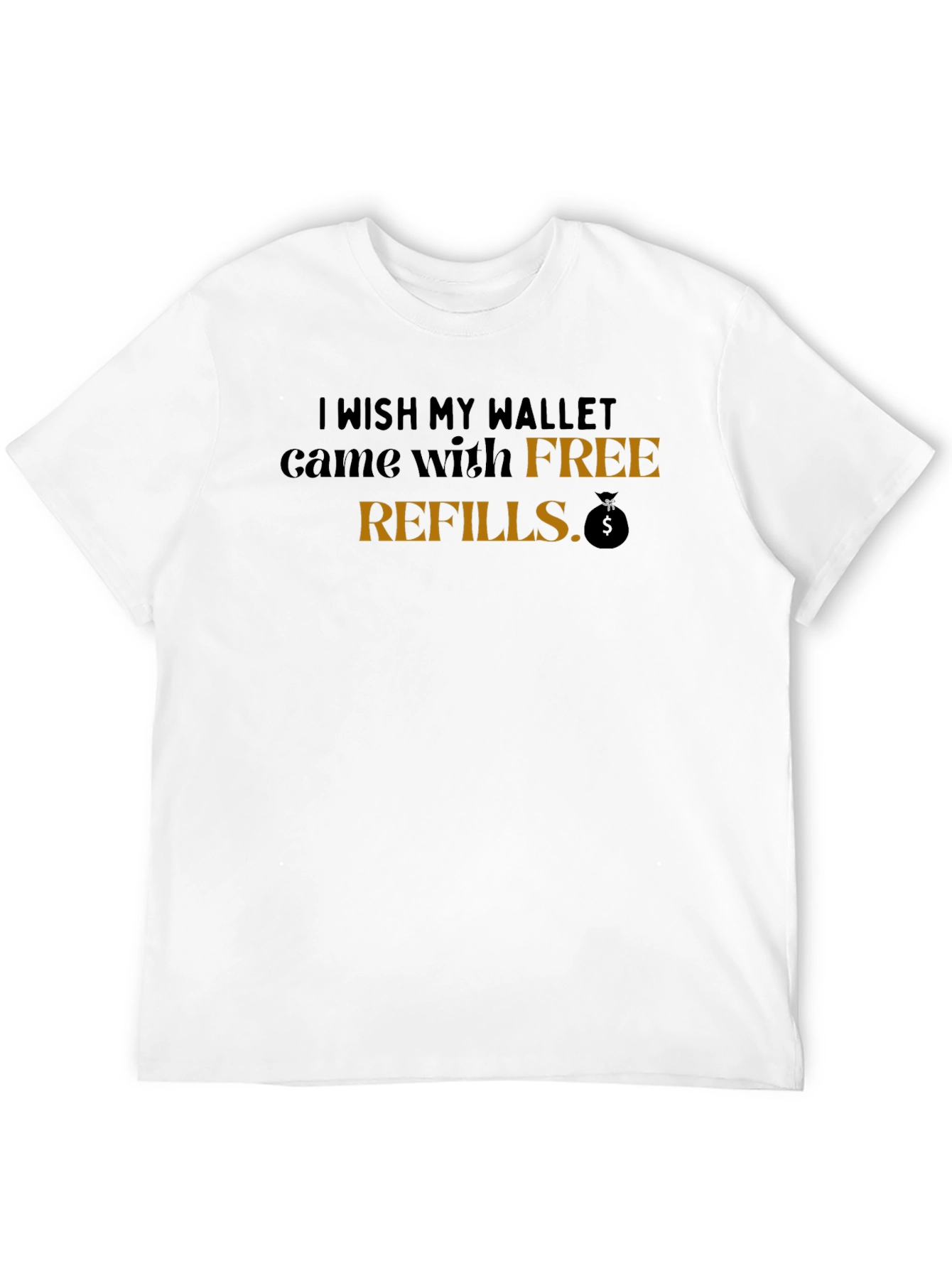 Humorous Free Refills Graphic Tee
