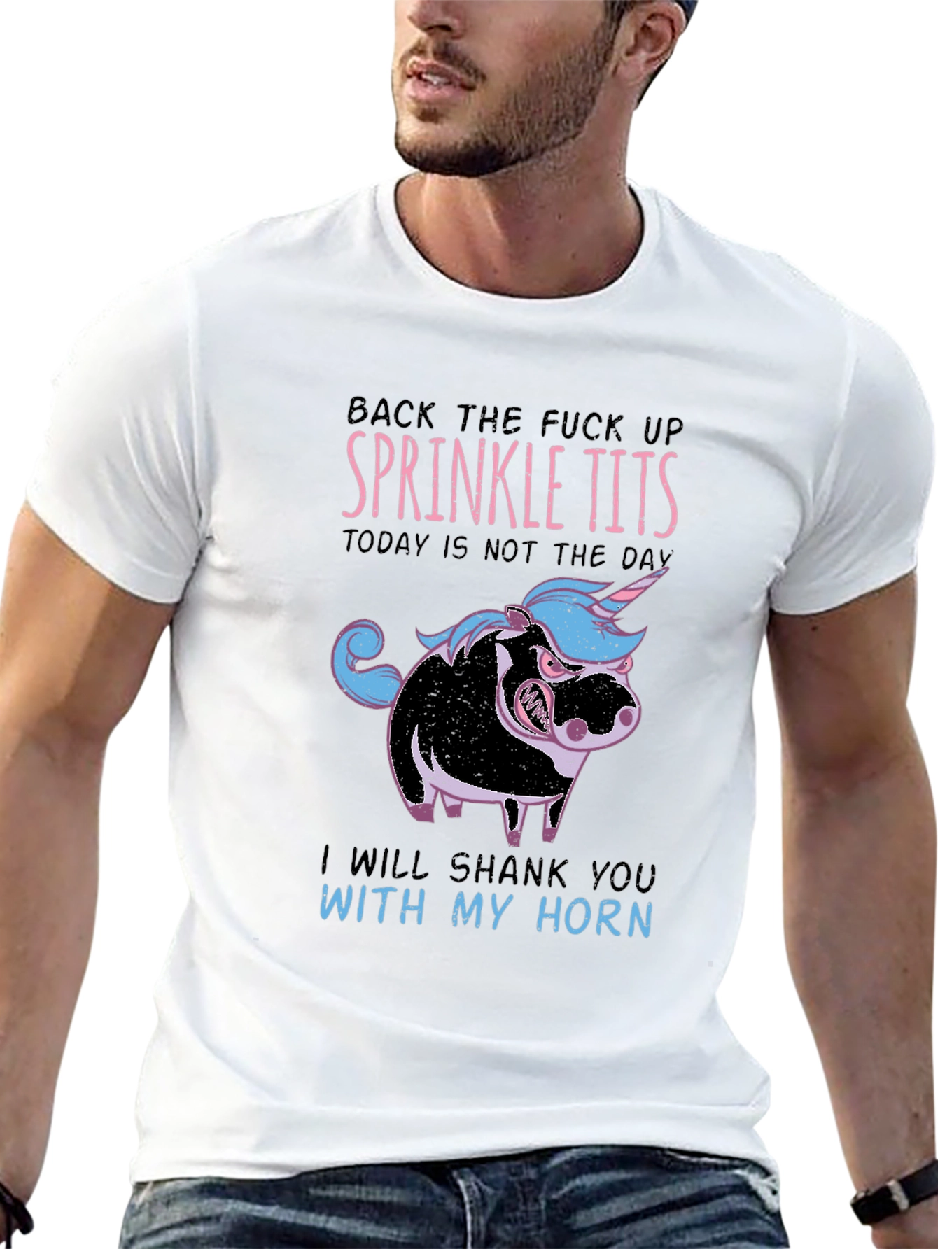 Funny Sprinkle Tits Graphic T-Shirt