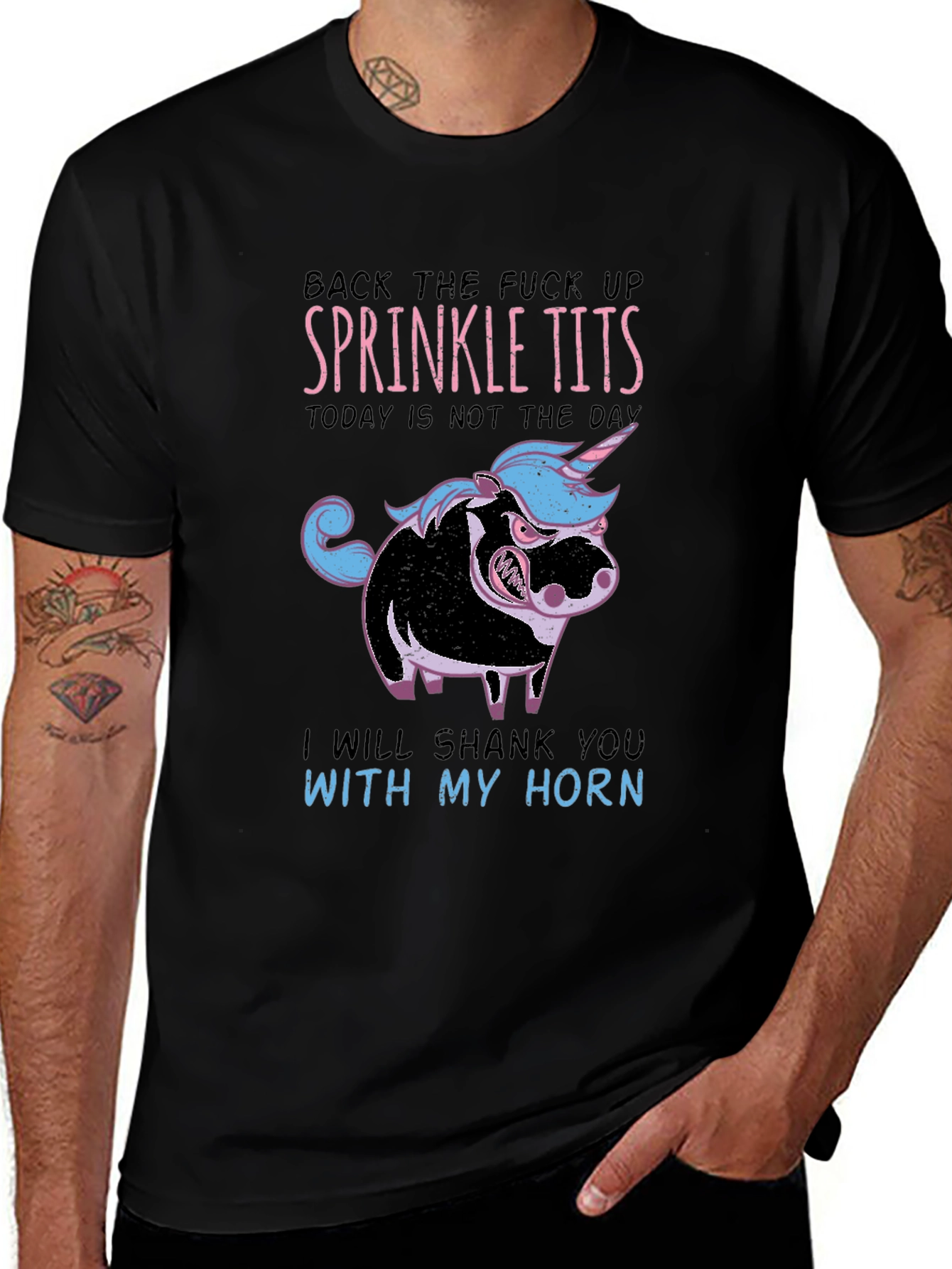 Funny Sprinkle Tits Graphic T-Shirt