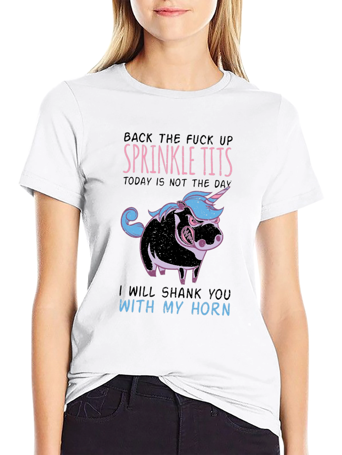 Funny Sprinkle Tits Graphic T-Shirt