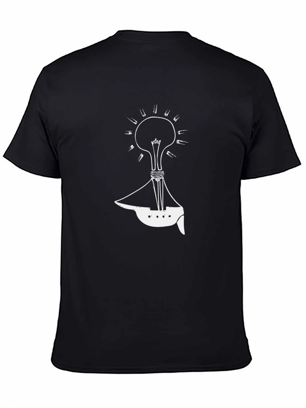 Creative Lightbulb Boat T-Shirt