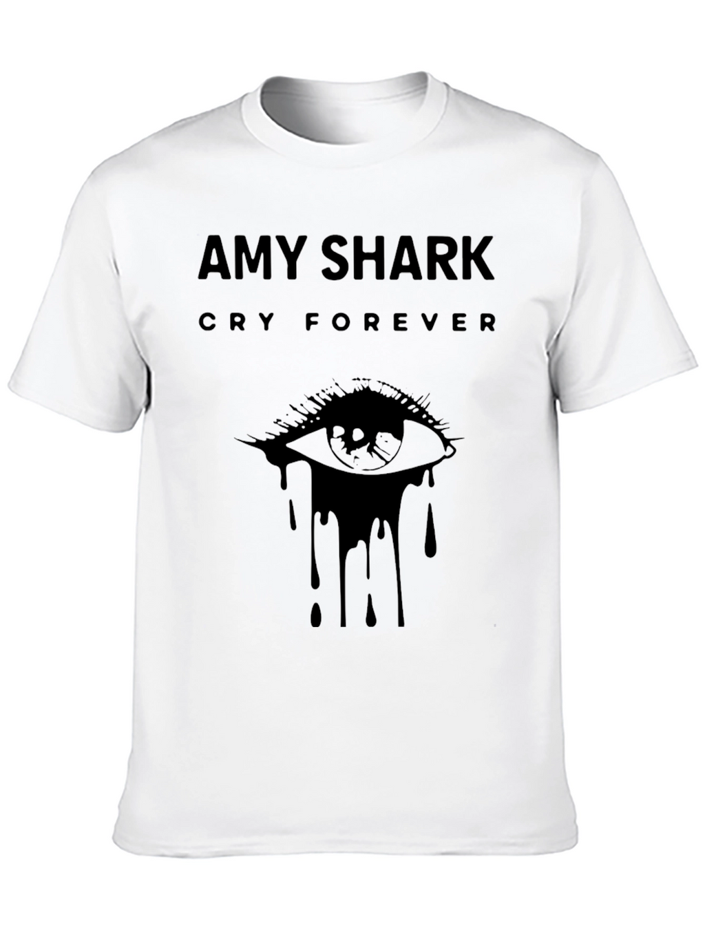 Amy Shark Cry Forever Black Graphic T-Shirt