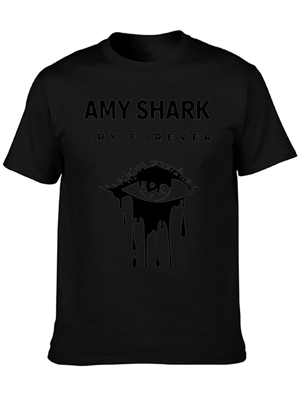 Amy Shark Cry Forever Black Graphic T-Shirt