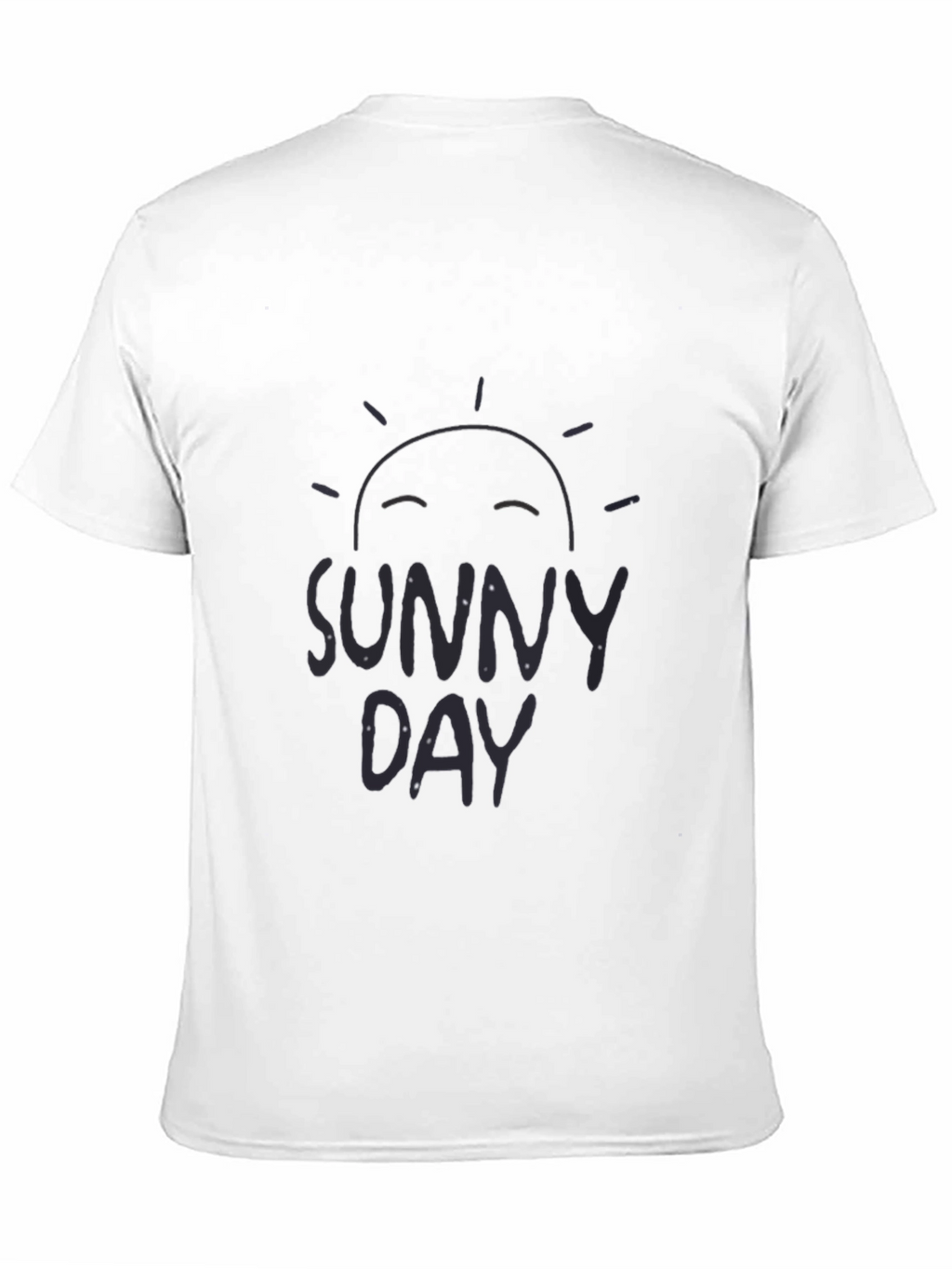 Sunny Day Graphic Tee - Black Cotton Comfort